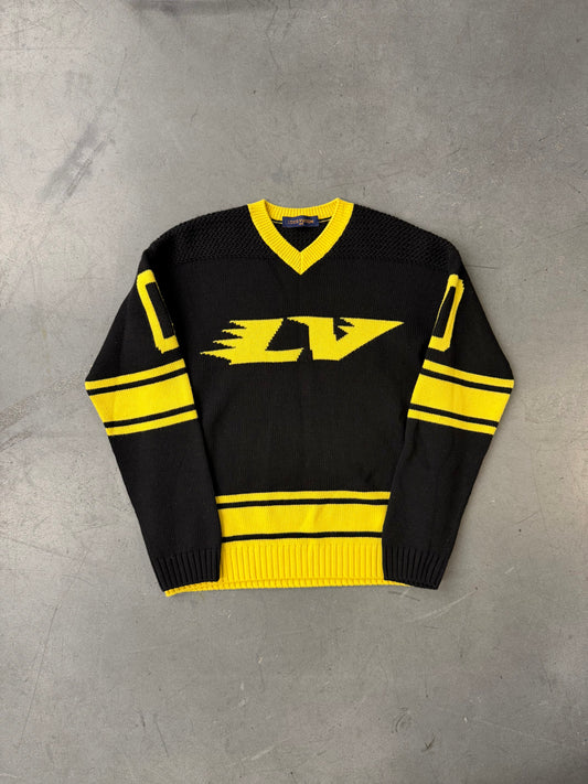 SS22 LOUIS VUITTON FOOTBALL INTARSIA KNIT SWEATER