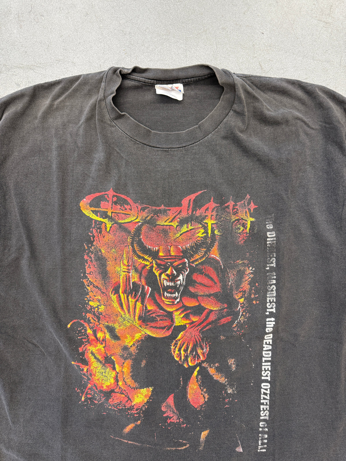 2001 OZZFEST THE GREATEST FUCKIN' SHOW ON EARTH! TOUR TEE (HANES TAG)