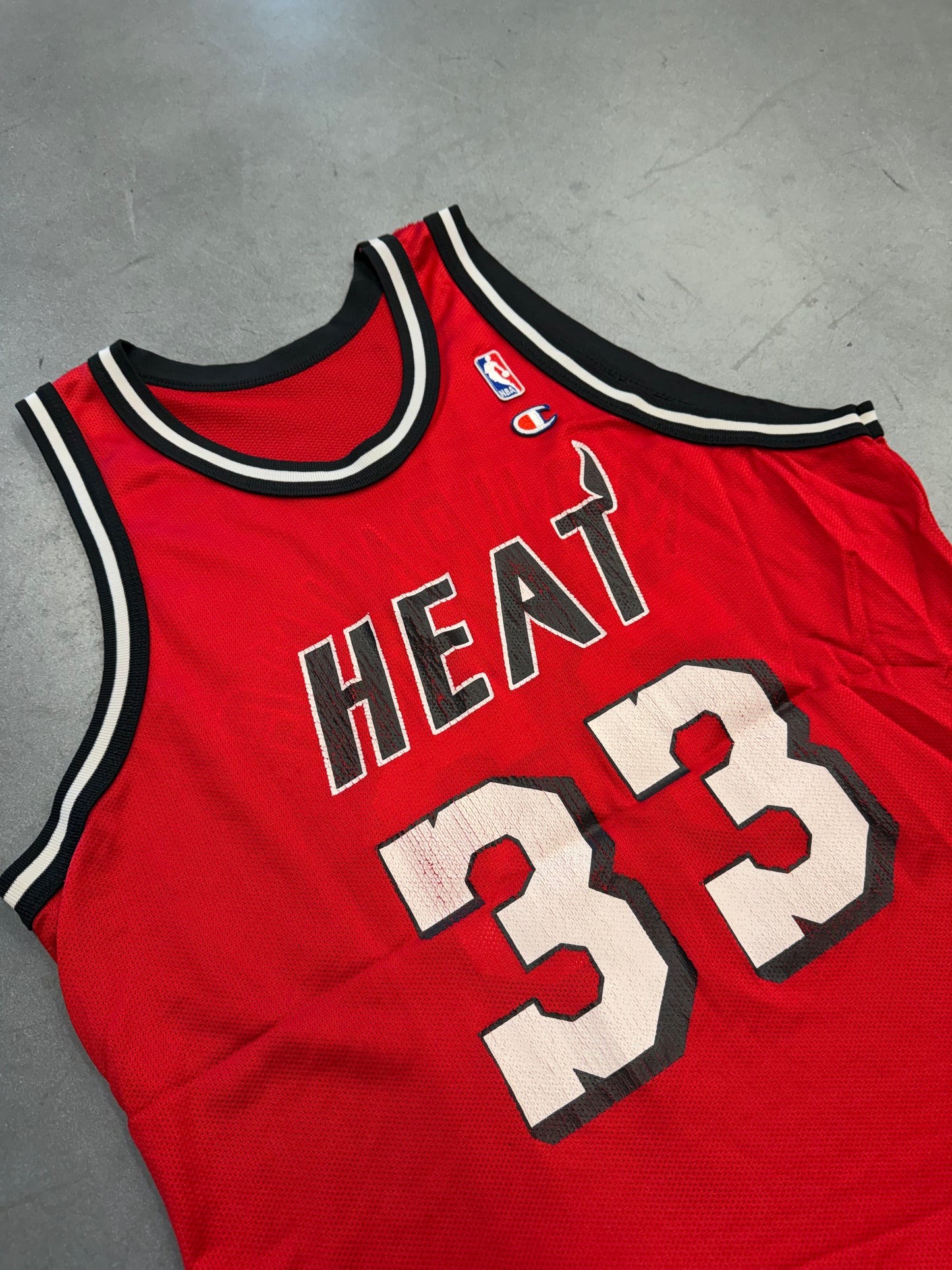 90S MIAMI HEAT NBA ALONZO MOURNING CHAMPION BASKETBALL JERSEY