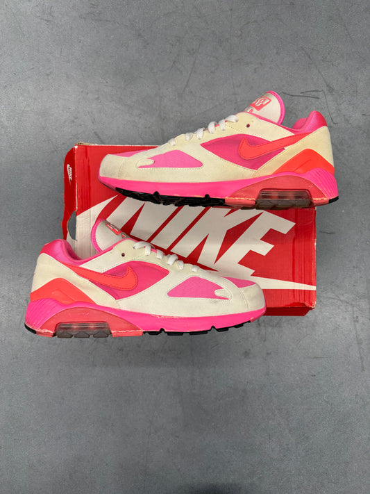 2018 SIZE 11 NIKE AIR MAX 180 CDG - WHITE/PINK