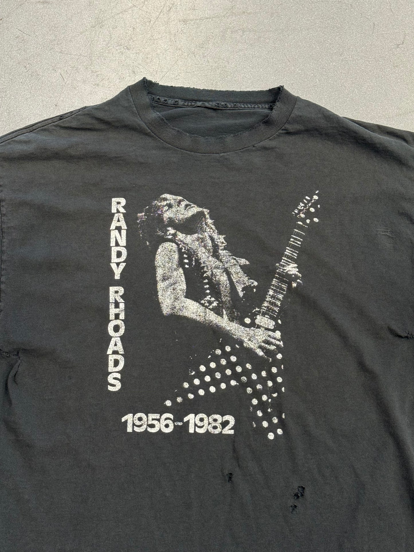 90S RANDY RHOADS 1956-1982 PORTRAIT TEE (PULLED TAG)