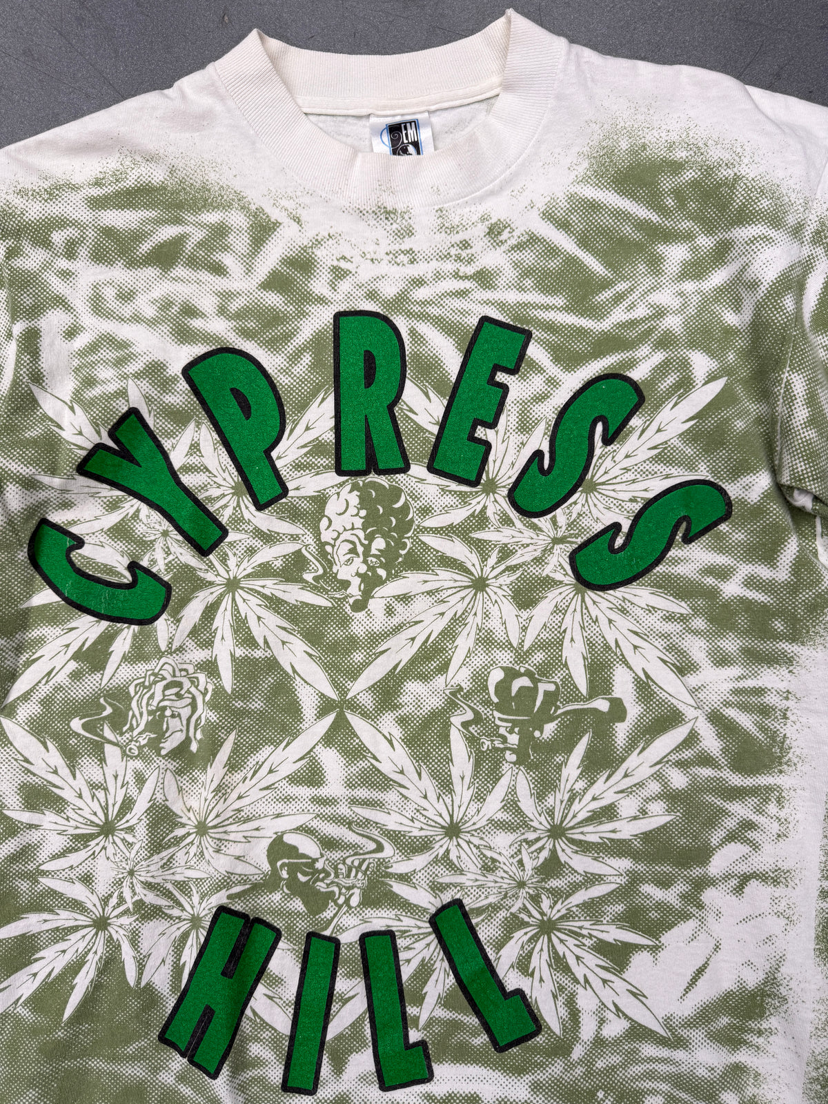 90S CYPRESS HILL MARIJUAN LEAF AOP TEE (GEM TAG)