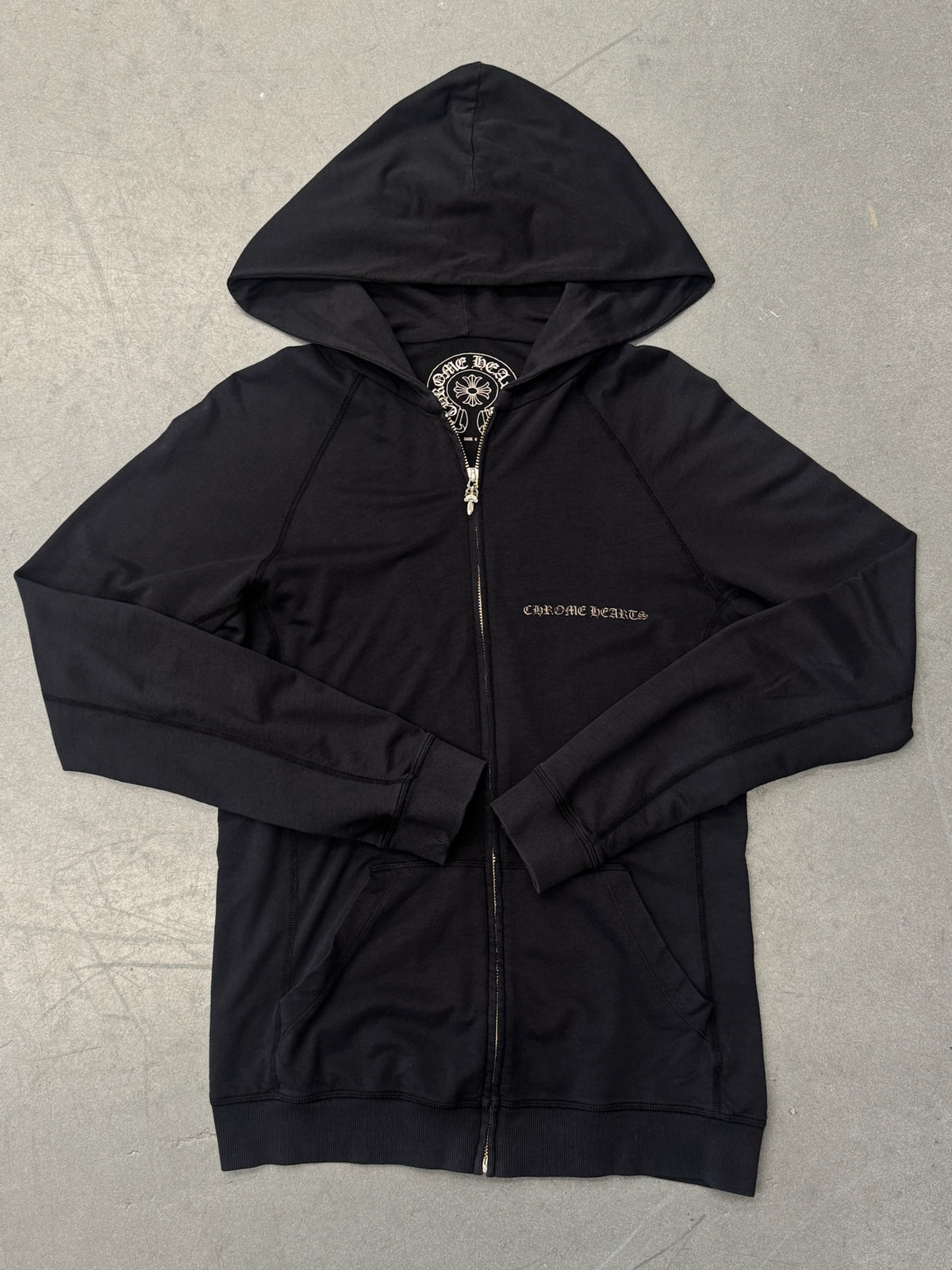 VINTAGE CHROME HEARTS PLUS FULL-ZIP HOODIE