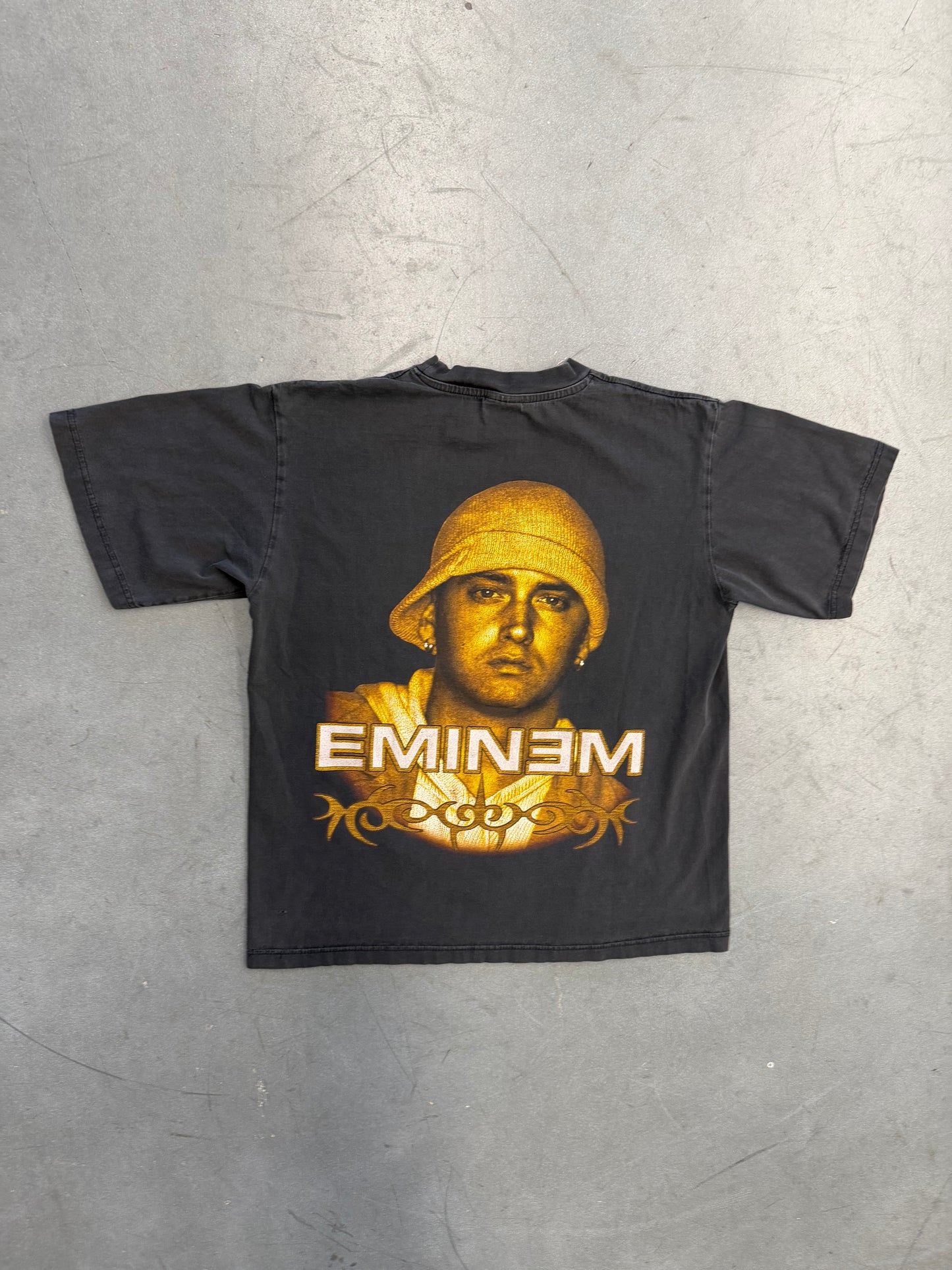 Y2K EMINEM BIG YELLOW FACE TEE (LIBERTEE TAG)