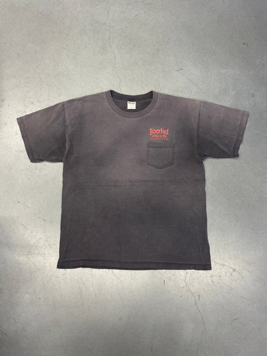 2000 BIKETOBERFEST BOOT HILL SALOON ACROSS FROM THE CEMETERY POCKET TEE (MURINA TAG)