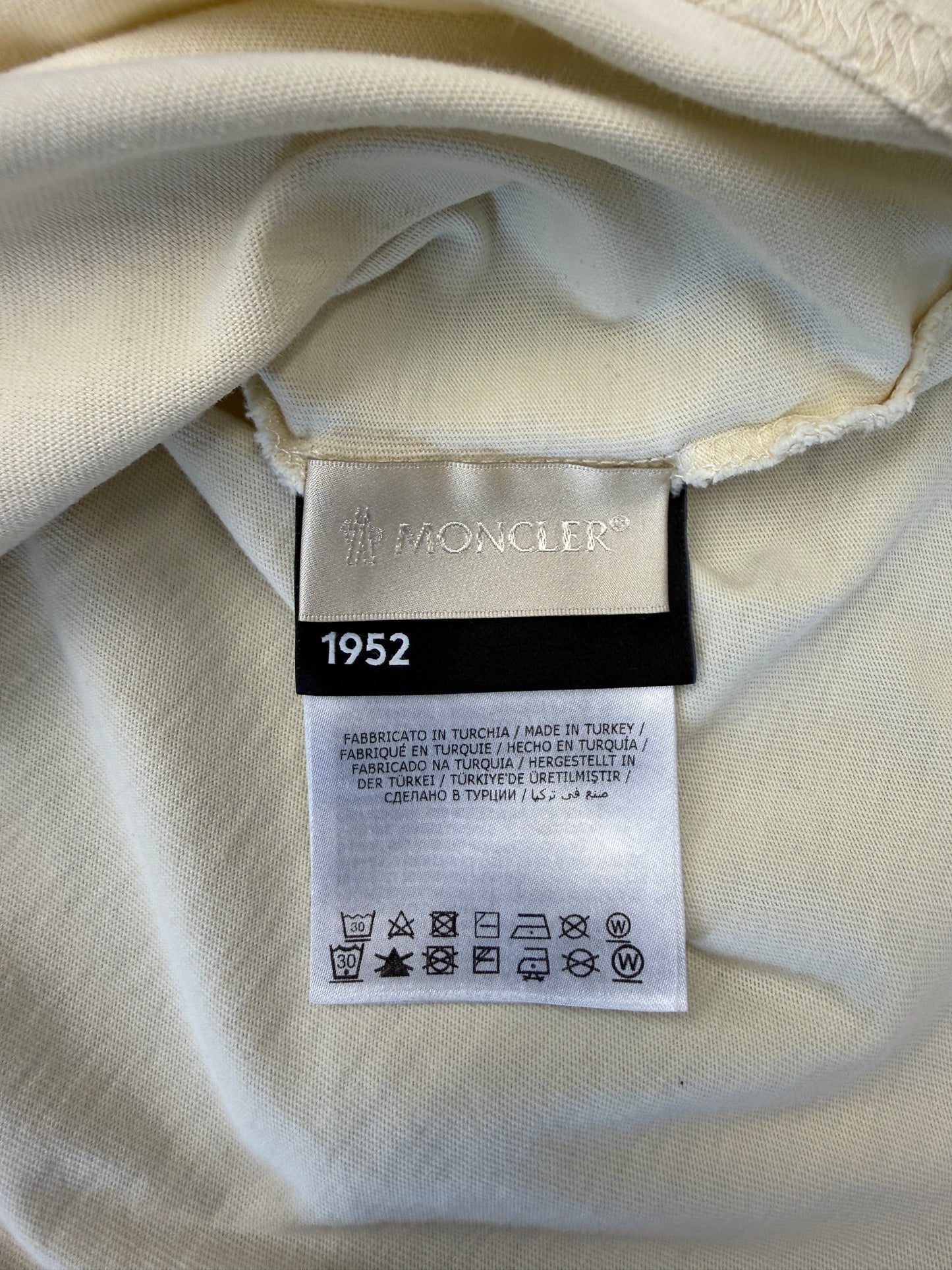 MONCLER GENIUS 2 1952 EMBROIDERED TEE - CREAM