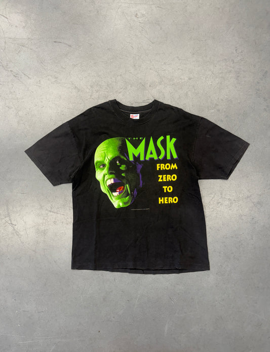 1994 THE MASK "FROM ZERO TO HERO" BIG FACE TEE (HANES TAG)