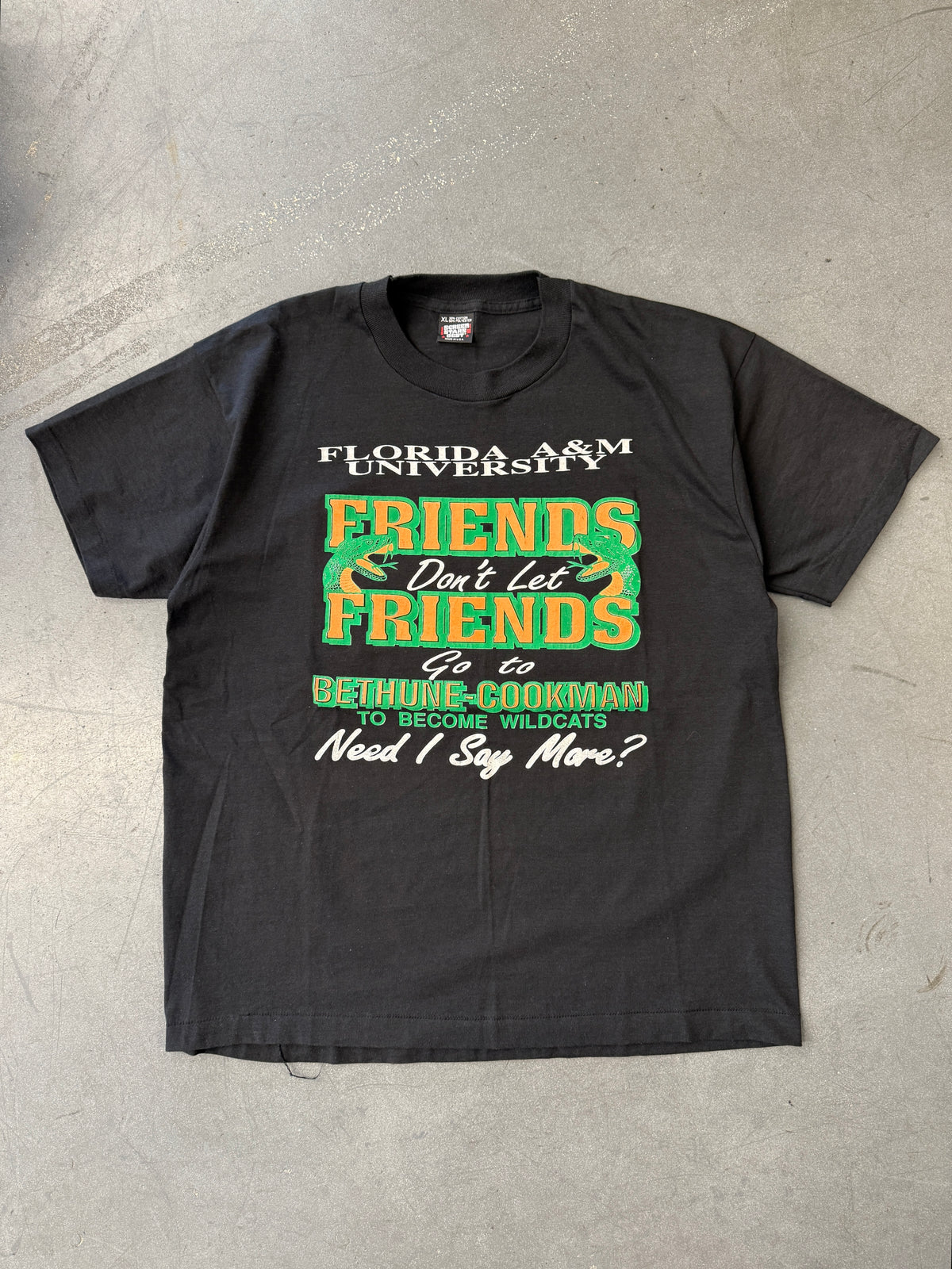 90'S FAMU FLORIDA A&M FRIENDS DONT LET FRIENDS GO TO BETHUNE-COOKMAN TEE (SCREEN STARS TAG)