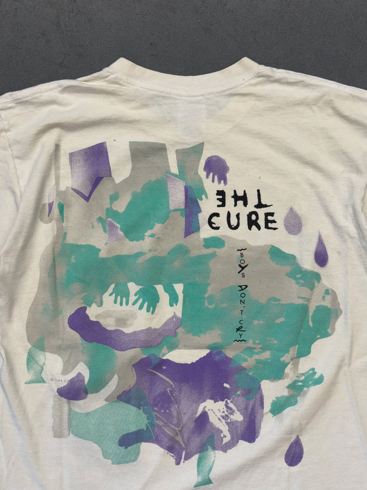 1986 THE CURE BOYS DON'T CRY TEE (WILD OATS TAG)