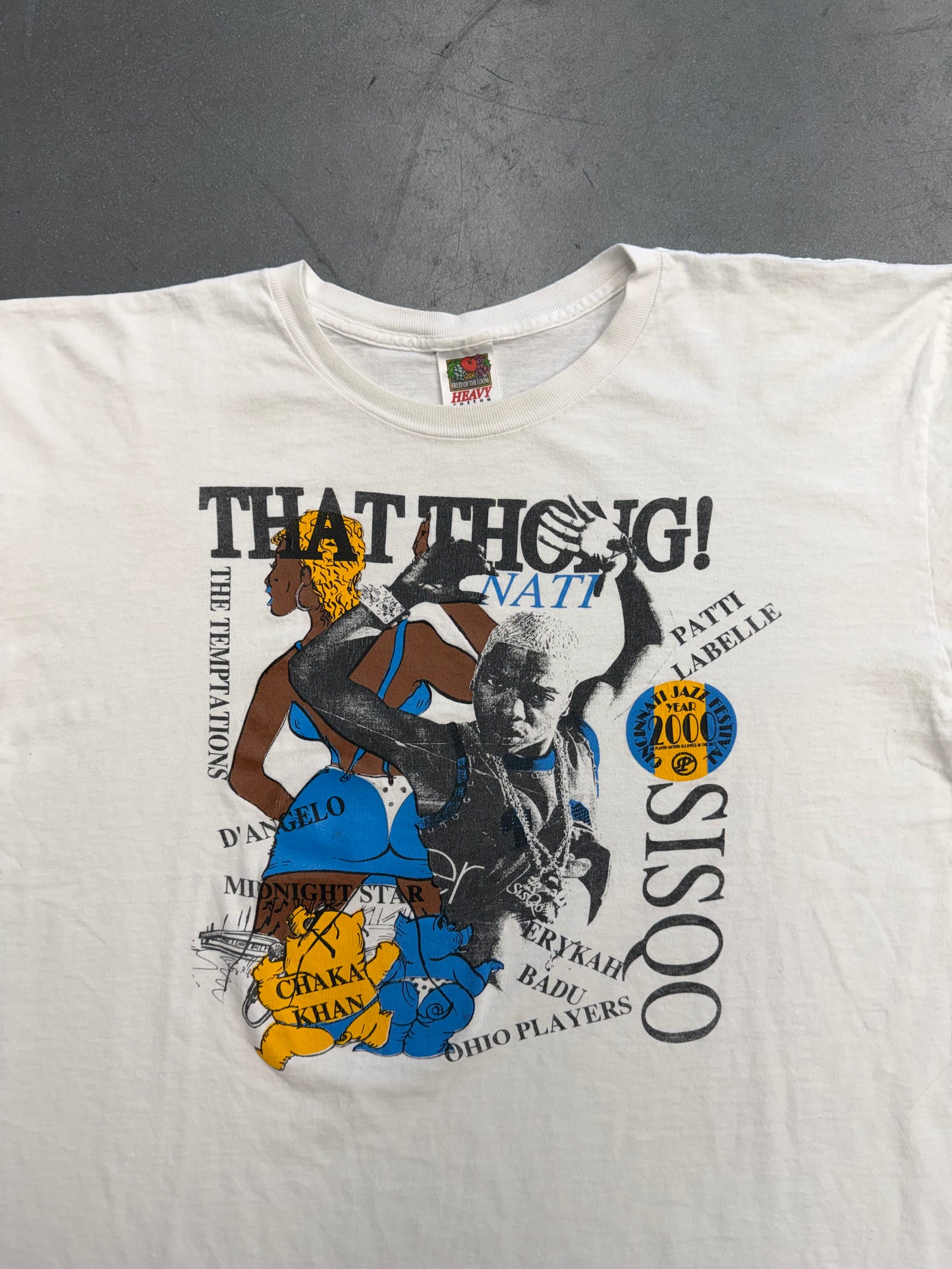 2000 CINCINNATI JAZZ FESTIVAL "THAT THONG!" TEE (FOTL TAG)