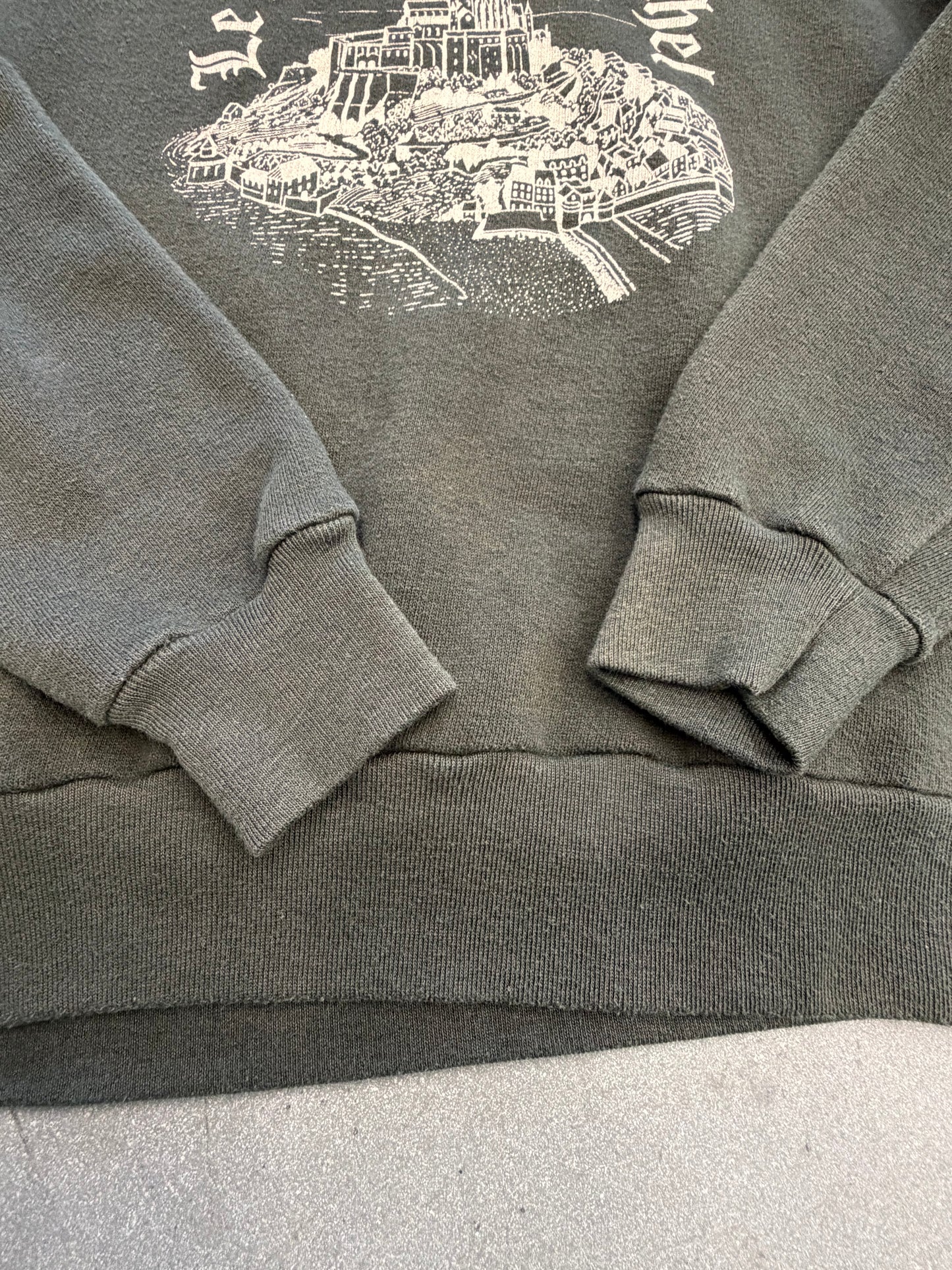 80'S LE - MONT - ST - MICHAEL FRENCH CREWNECK SWEATER (S)