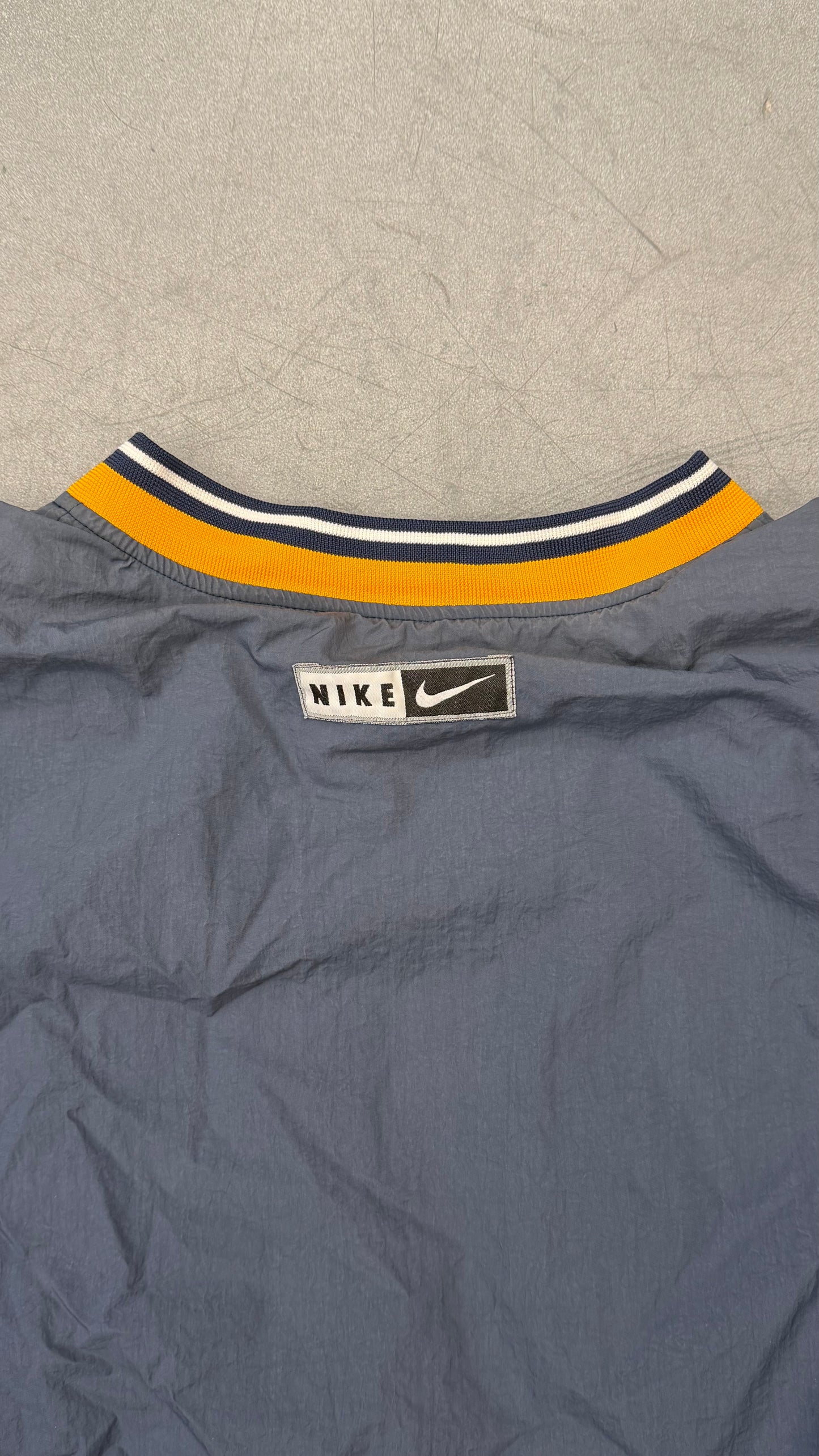 90S NIKE CENTER SWOOSH V-NECK JACKET (STARTER TAG)