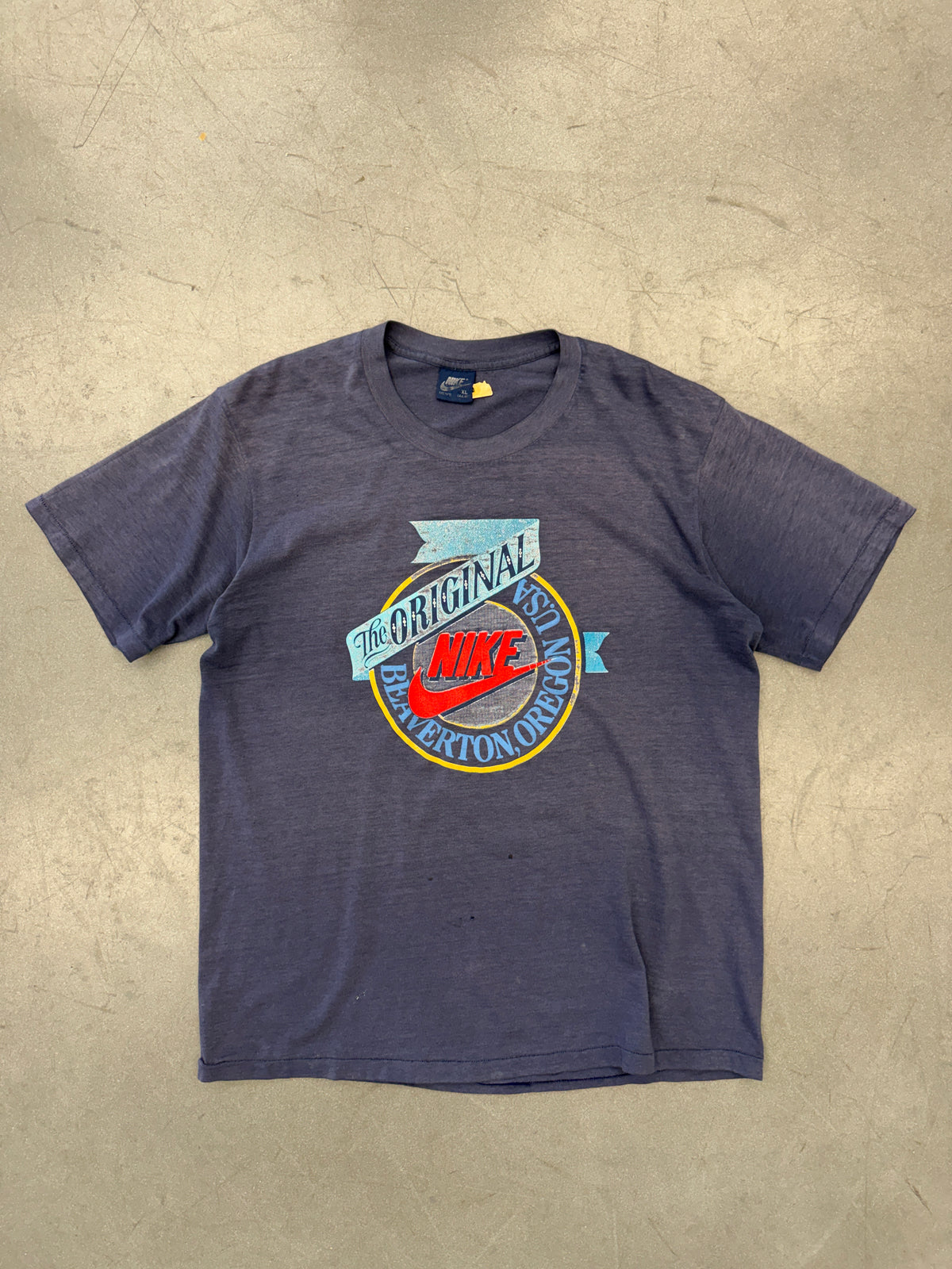 80'S THE ORIGINAL NIKE BEAVERTON OREGON USA TEE (NIKE BLUE TAG)