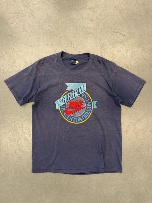 80'S THE ORIGINAL NIKE BEAVERTON OREGON USA TEE (NIKE BLUE TAG)