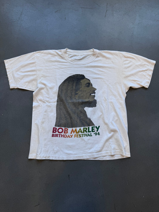 1994 BOB MARLEY BIRTHDAY FESTIVAL ONE LOVE TEE (FADED TAG)