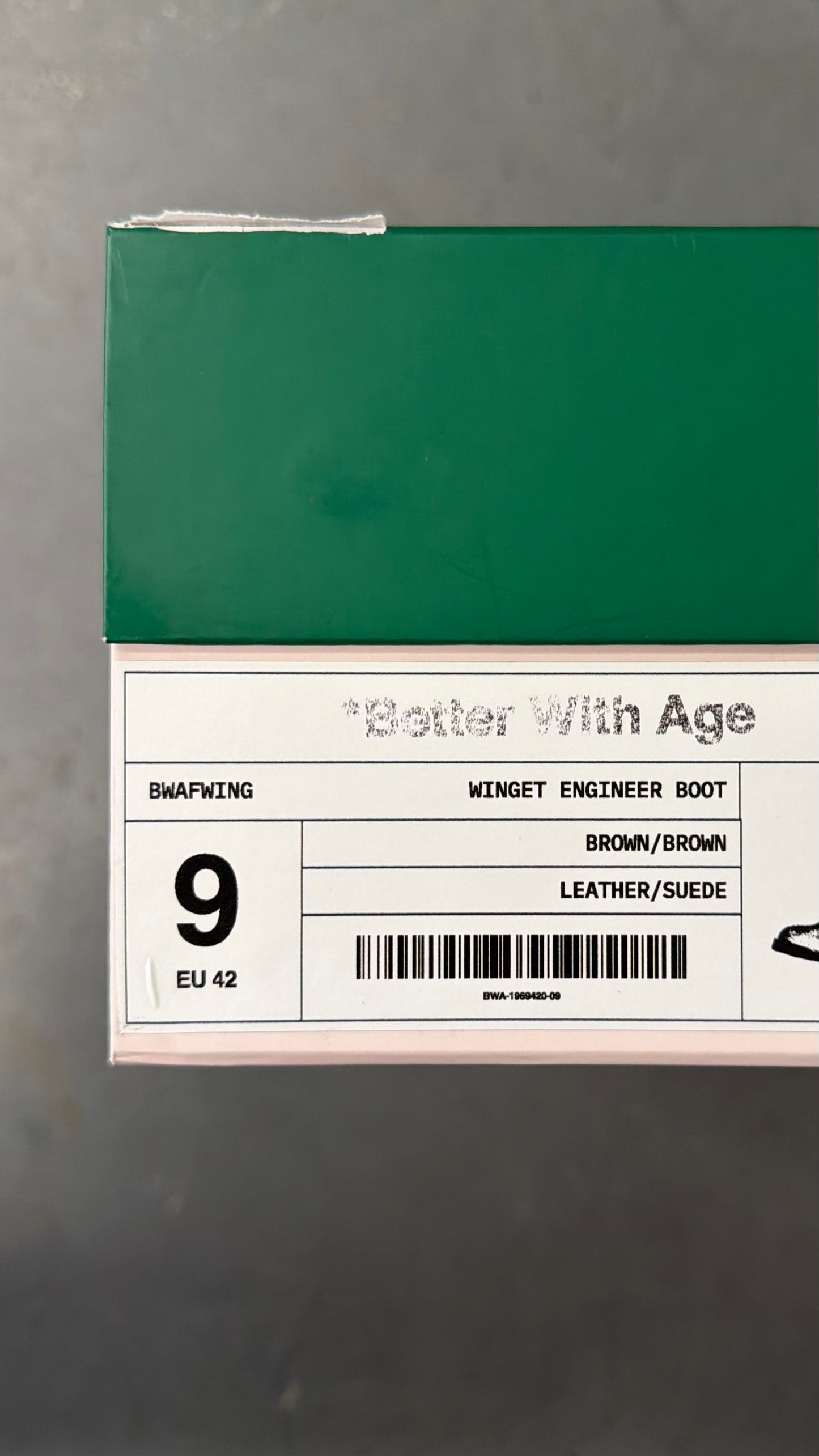 BETTER WITH AGE WINGET ENGINEER BOOT
