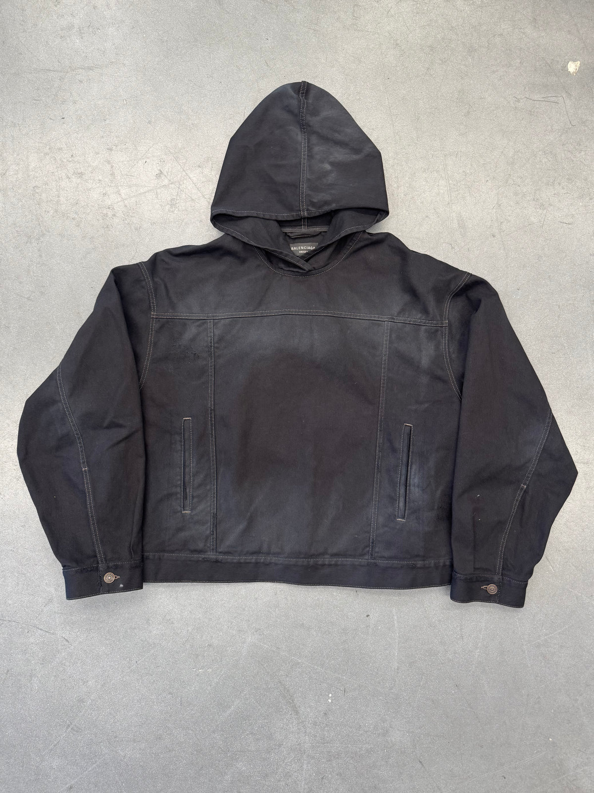 FW22 BALENCIAGA PULL-OVER DENIM JACKET