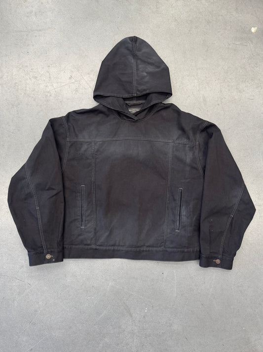 FW22 BALENCIAGA PULL-OVER DENIM JACKET
