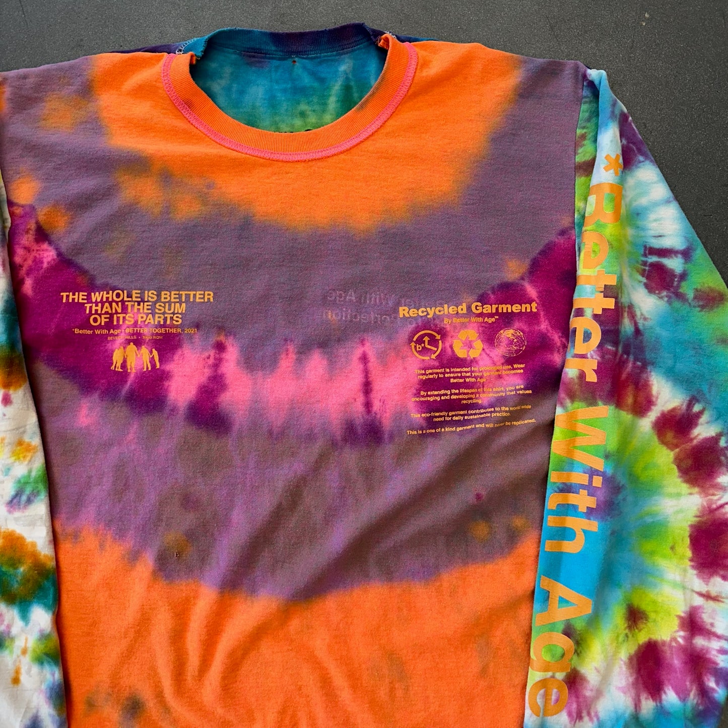 BETTER WITH AGE TIE DYE LONGSLEEVE REVERSABLE