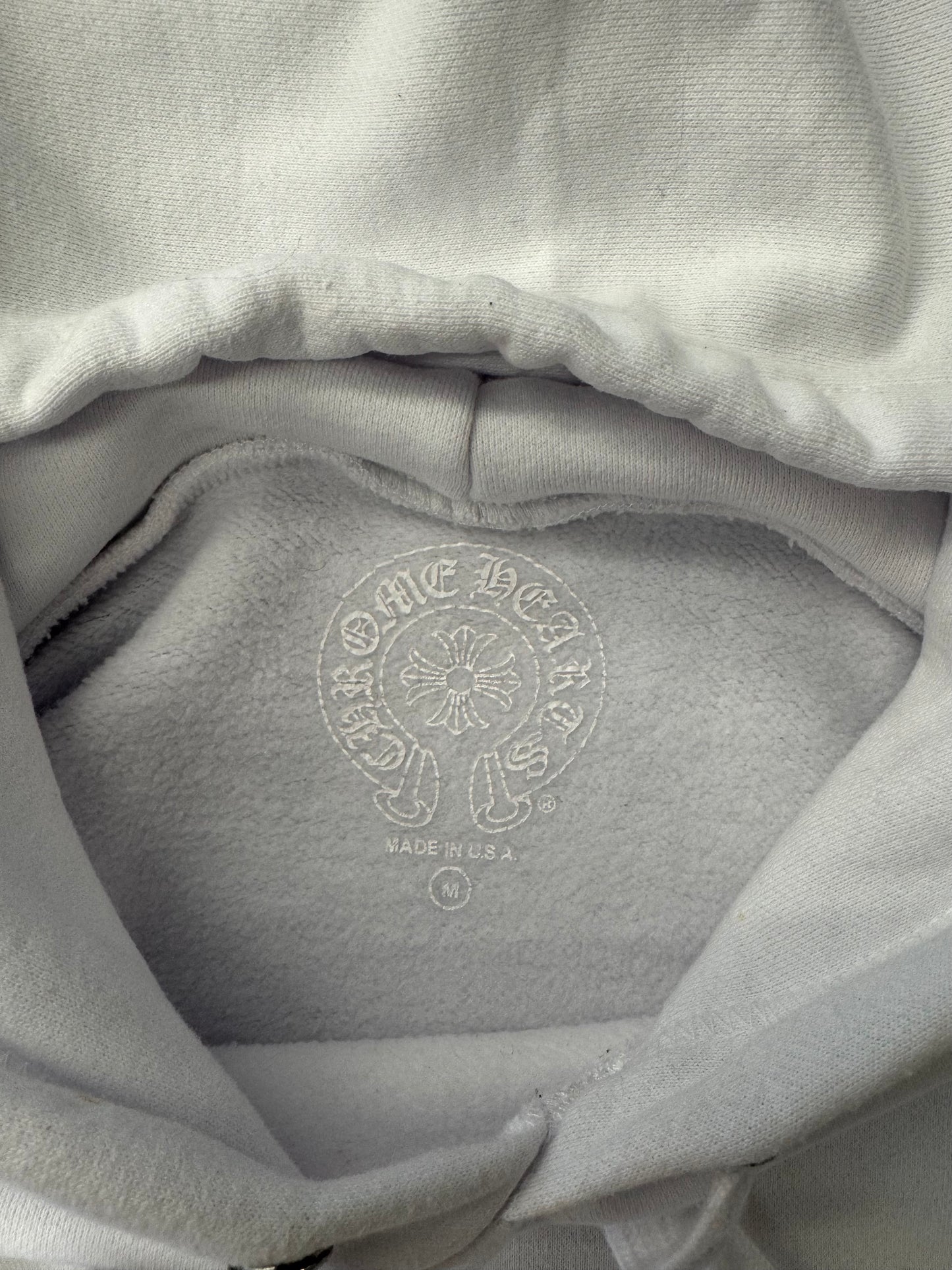 CHROME HEARTS LAURIE LYNN STARK LOVE YOU PULLOVER HOODIE - WHITE/PINK