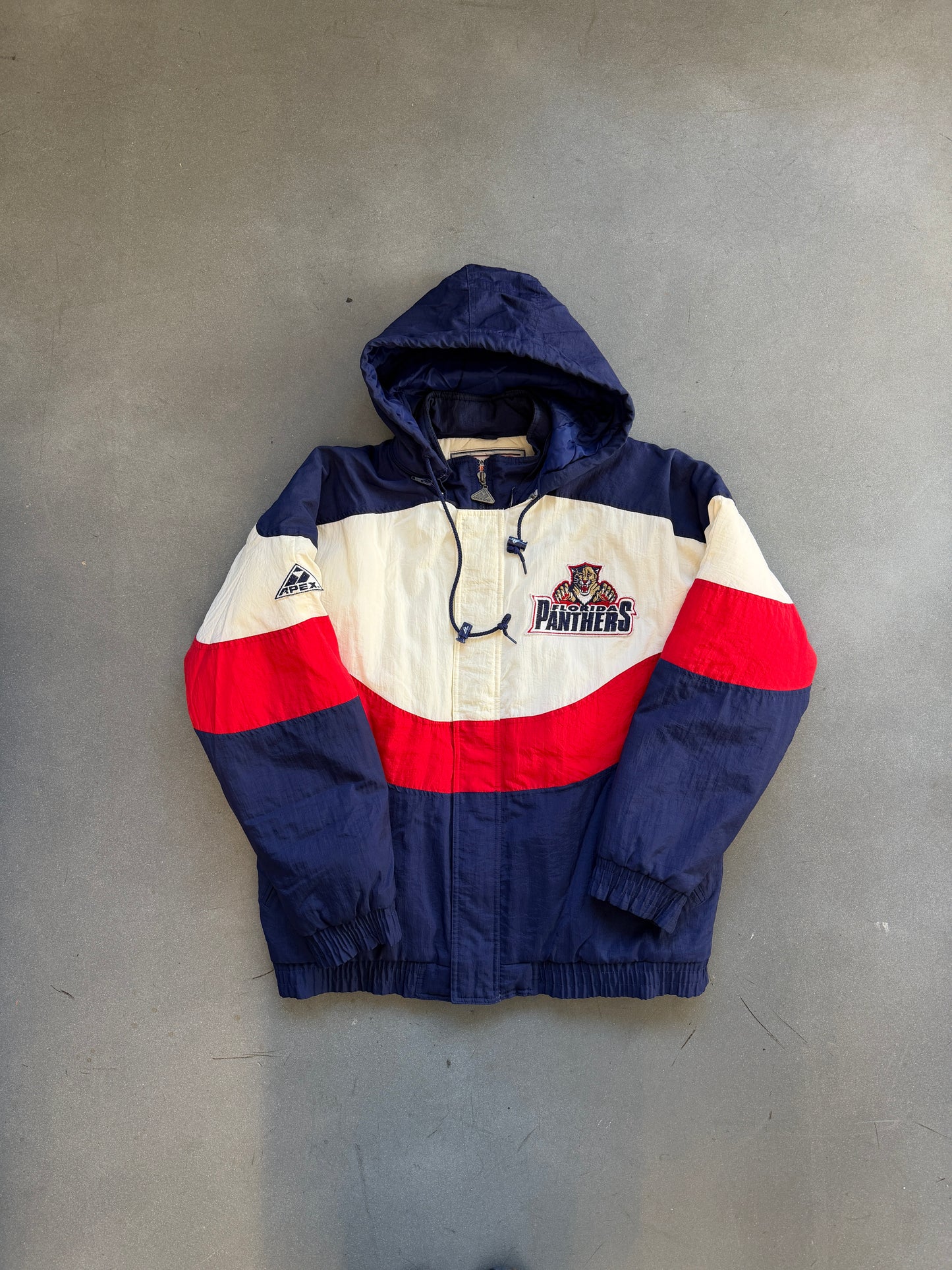 90S FLORIDA PANTHERS APEX PUFFER NHL HOCKEY DOWN JACKET
