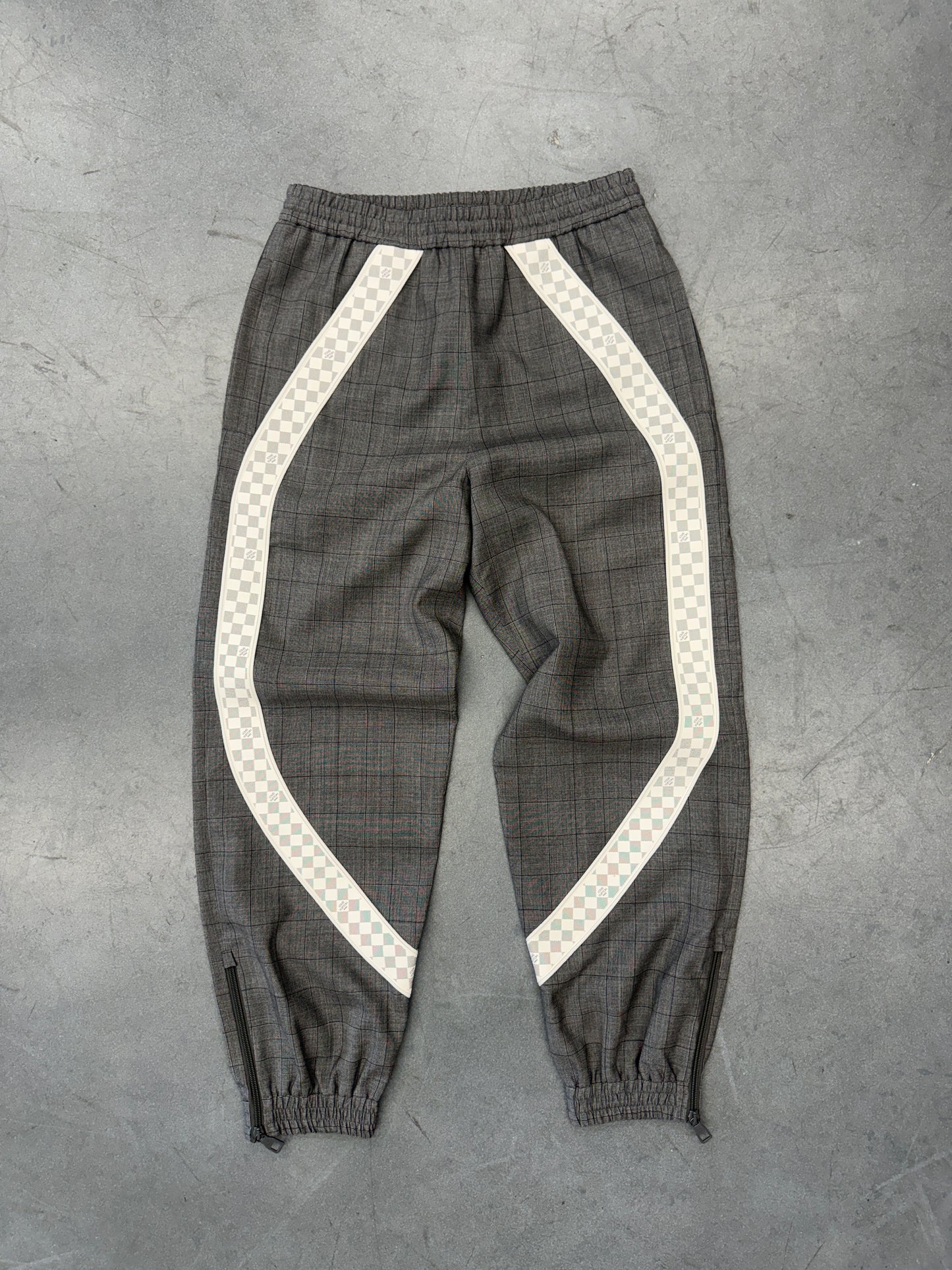 FW22 LOUIS VUITTON DAMIER SIDE STRIPE JOGGERS