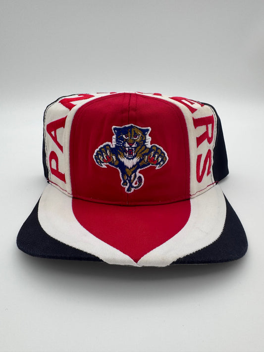 90S FLORIDA PANTHERS V-BILL PANELED TWIN ENTERPRISE SNAPBACK HAT