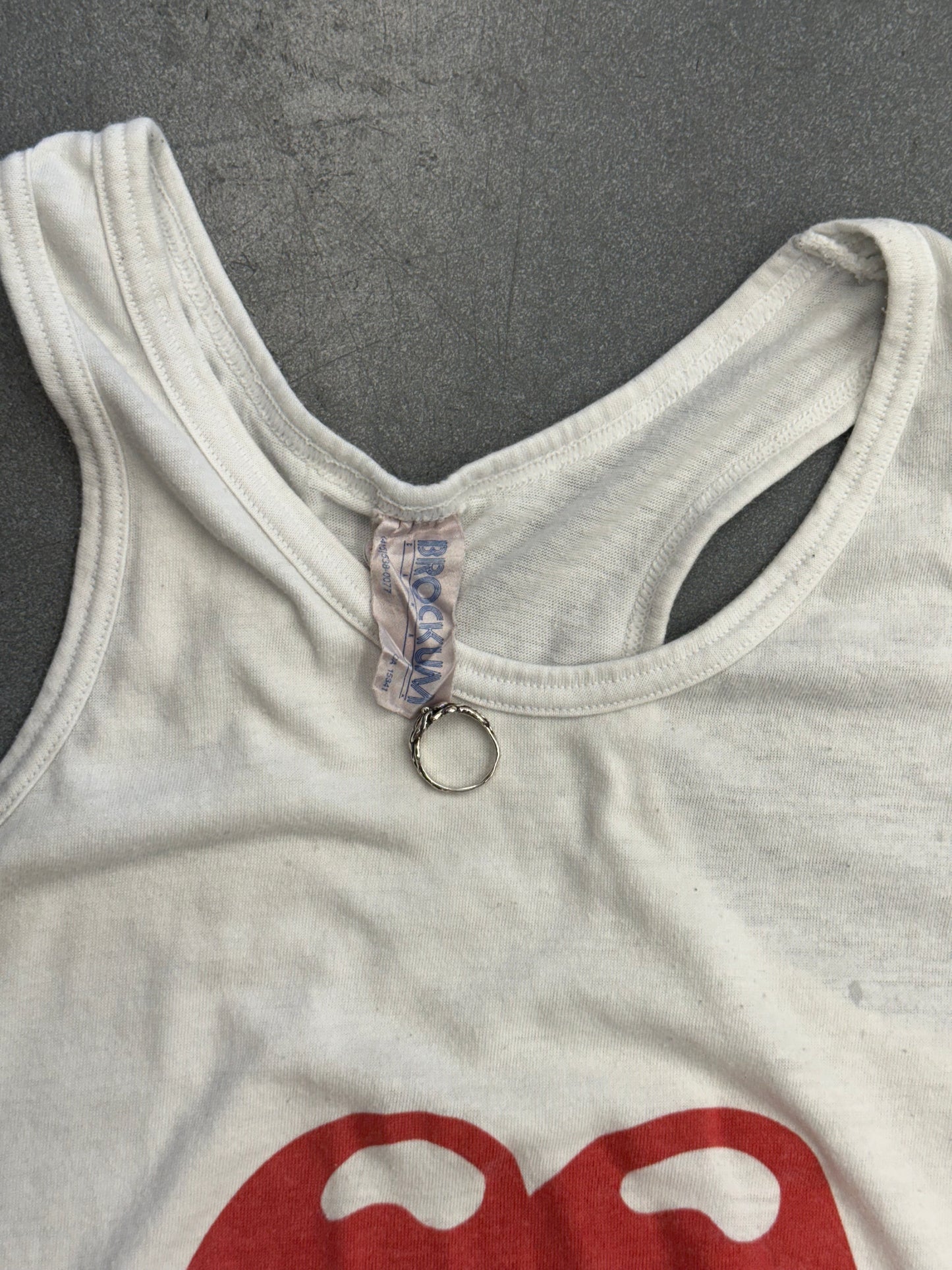 1989 THE ROLLING STONES TONGUE TANK TOP (BROCKUM TAG)