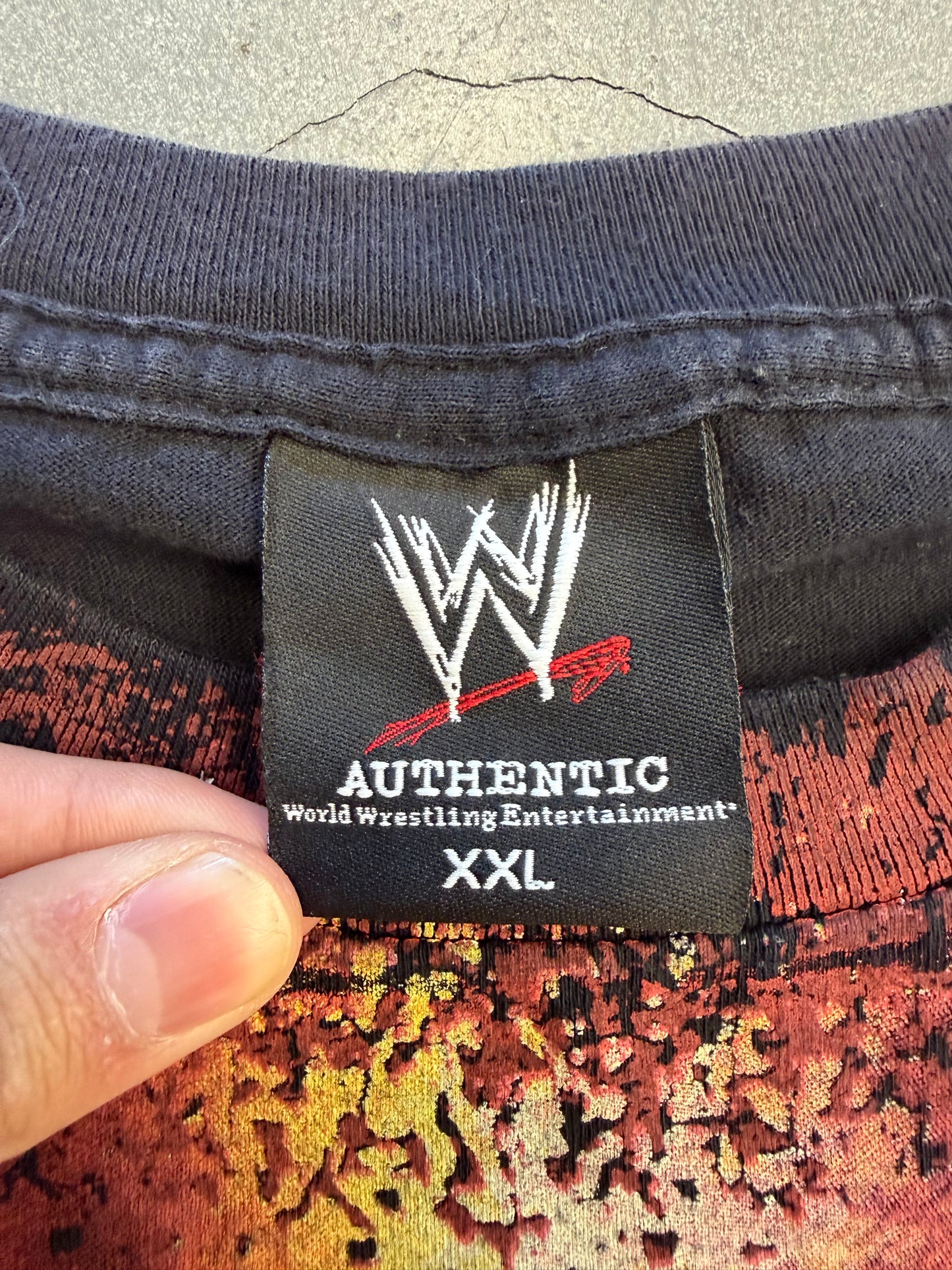 VINTAGE TRIPLE H ALL OVER PRINT TEE (WWE TAG)