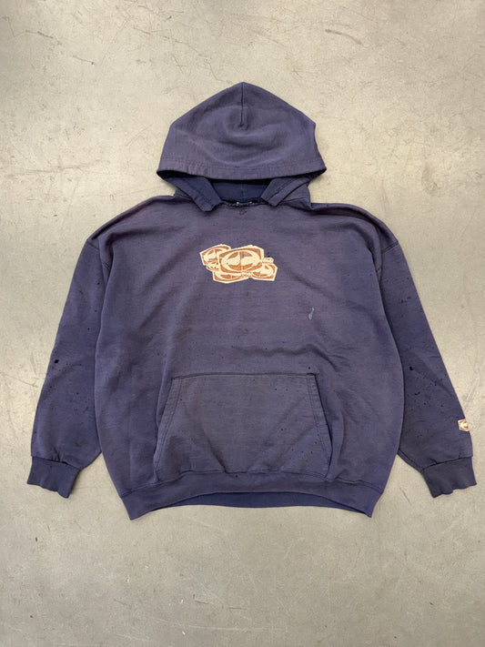 Y2K SPLIT SKATEBOARD/SURFING DISTRESSED PULLOVER HOODIE (SPLIT TAG)