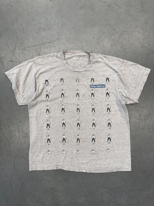 1987 PETER  GABRIEL DANCING CHICKEN TOUR TEE (PULLED TAG)