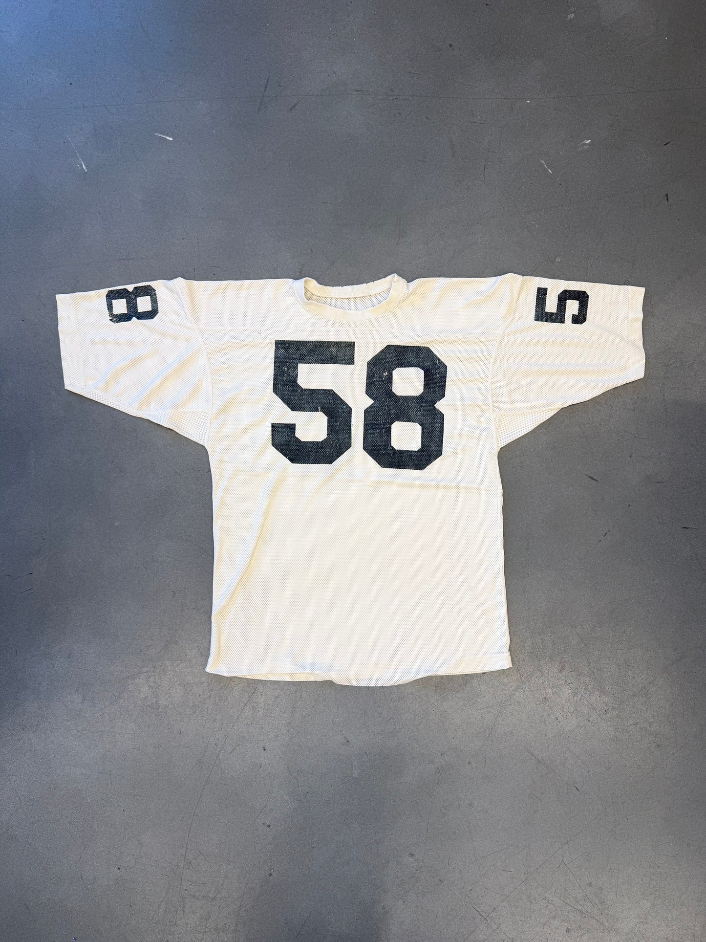 80S FADED AND DISTRESSED #58 MESH JERSEY (PULLED TAG)