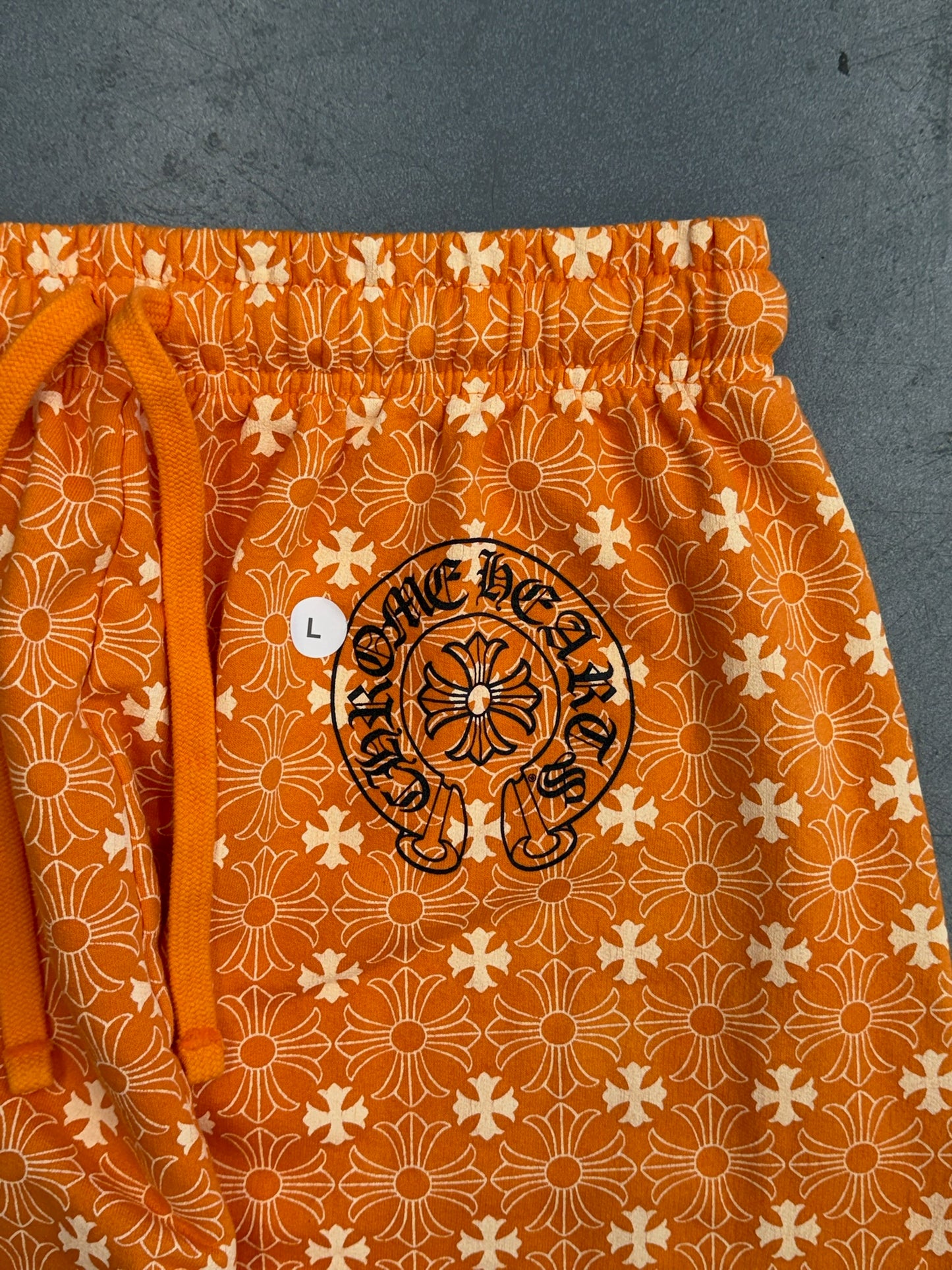 CHROME HEARTS PLUS CROSS MONOGRAM SWEATPANT - ORANGE