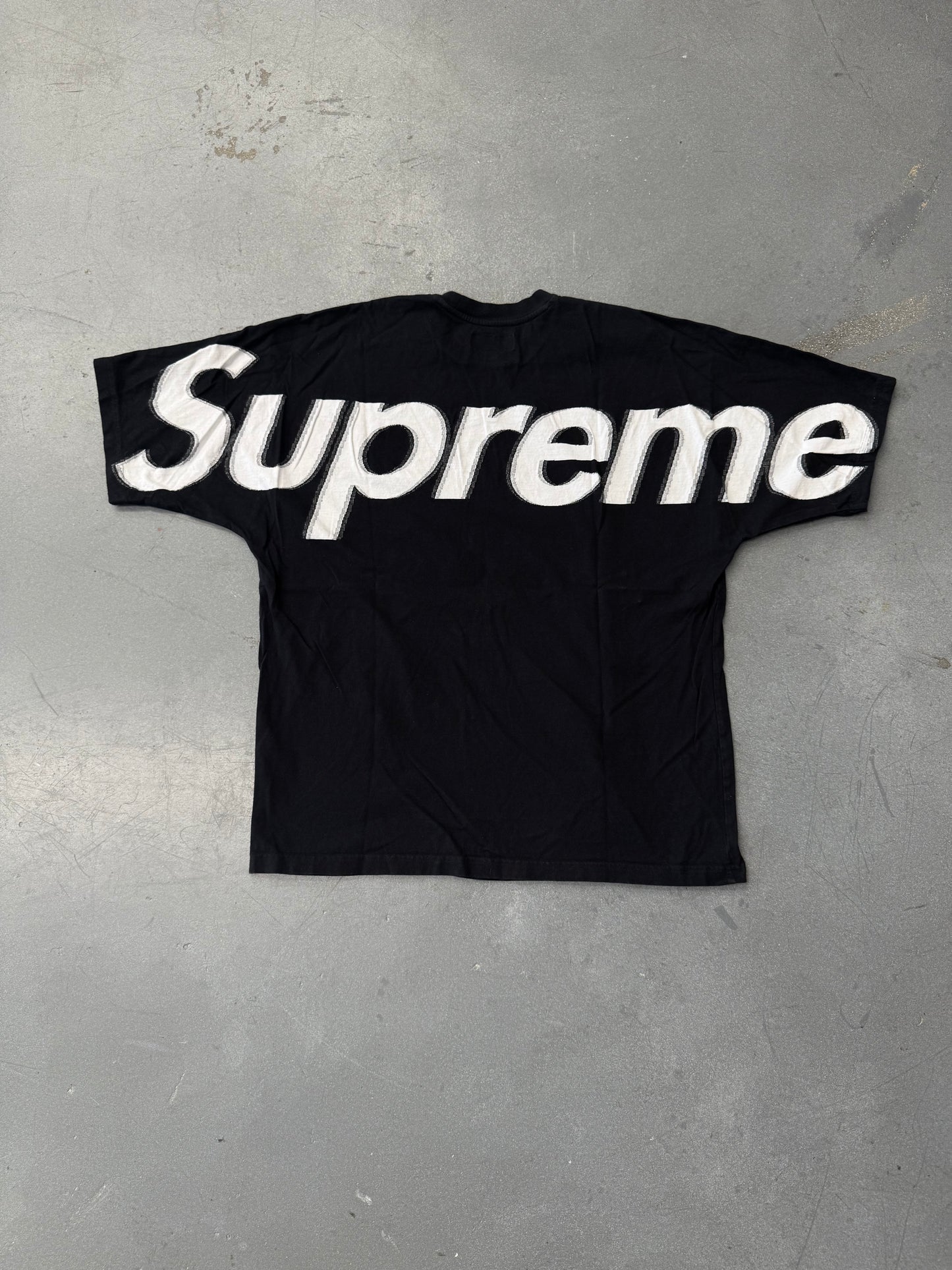 SS25 SUPREME INTARSIA TEE - BLACK