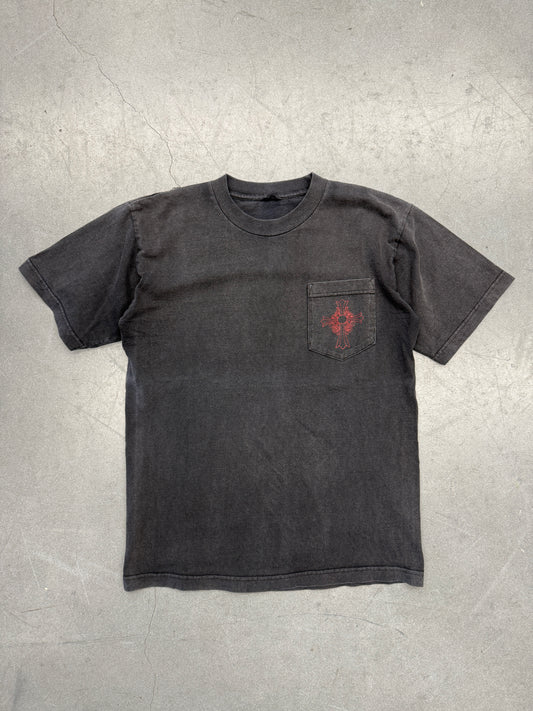 VINTAGE CHROME HEARTS NEW YORK FADED POCKET TEE (PULLED TAG)