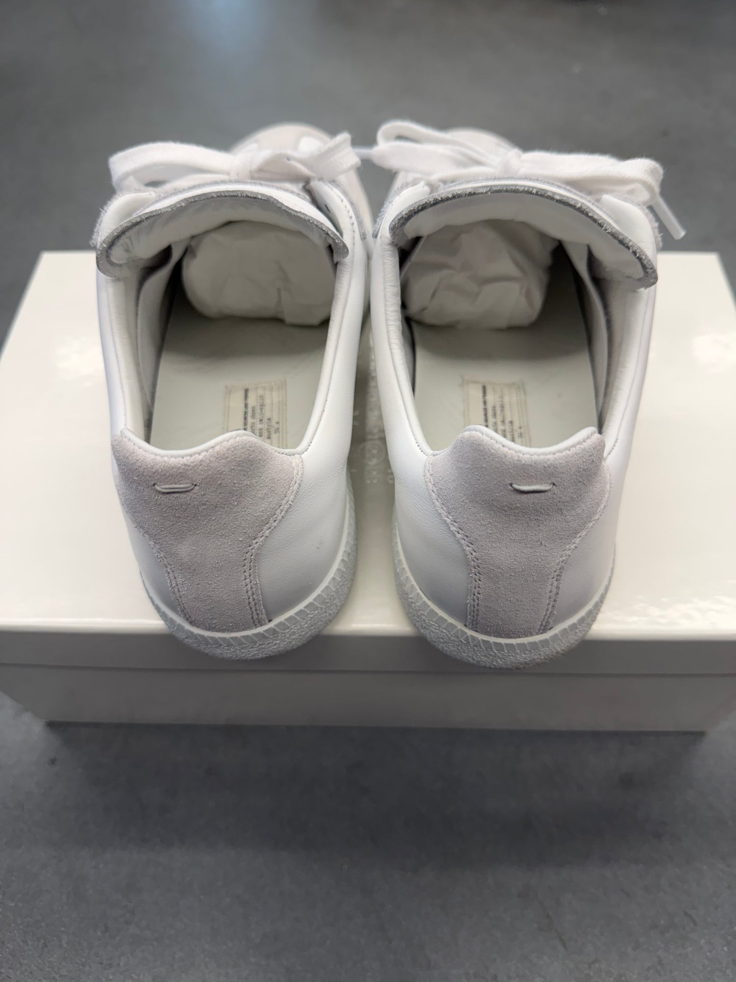MAISON MARGIELA REPLICA SNEAKER - WHITE/GREY (W/BOX)