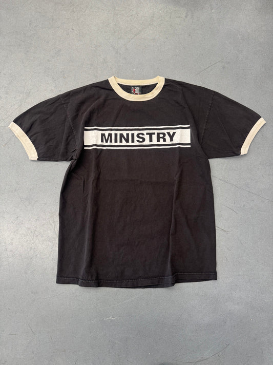 1999 MINISTRY DARK SIDE OF THE SPOON RINGER TEE (GIANT TAG)