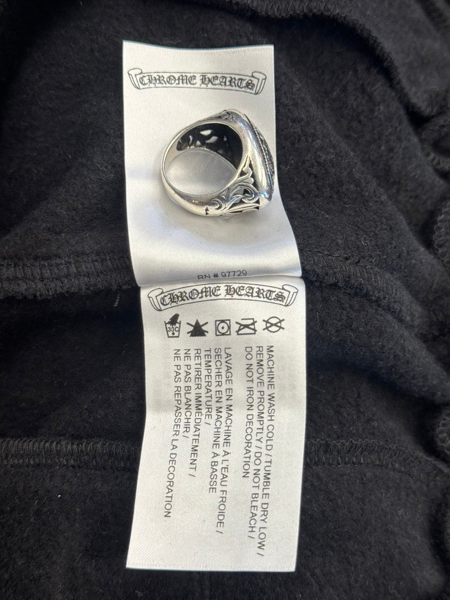 CHROME HEARTS SLIT POCKET MIAMI EXCLUSIVE SWEATPANTS - BLACK/BLACK