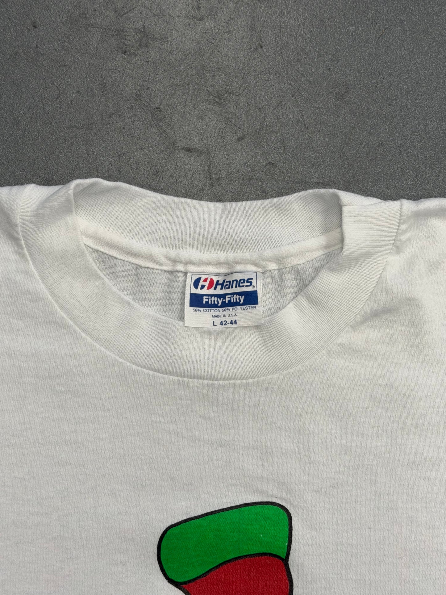 90'S CAT IN THE HAT TRIPPED OUT YIN-YANG TEE (HANES FIFTY-FIFTY TAG)