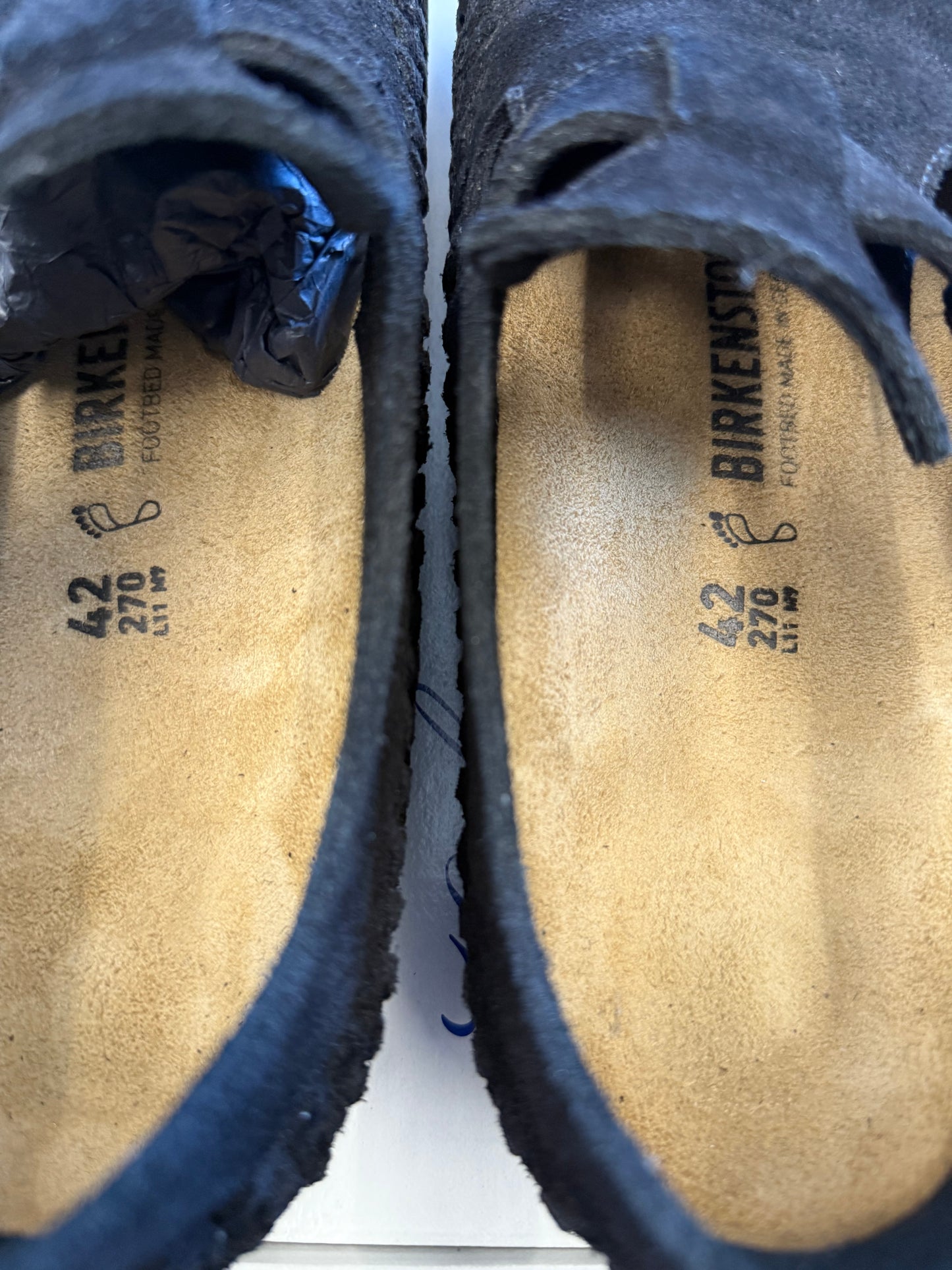 2023 SIZE 42 KITH BIRKENSTOCK LONDON BRAIDED - BLACK (PRE-OWNED WITH BOX)