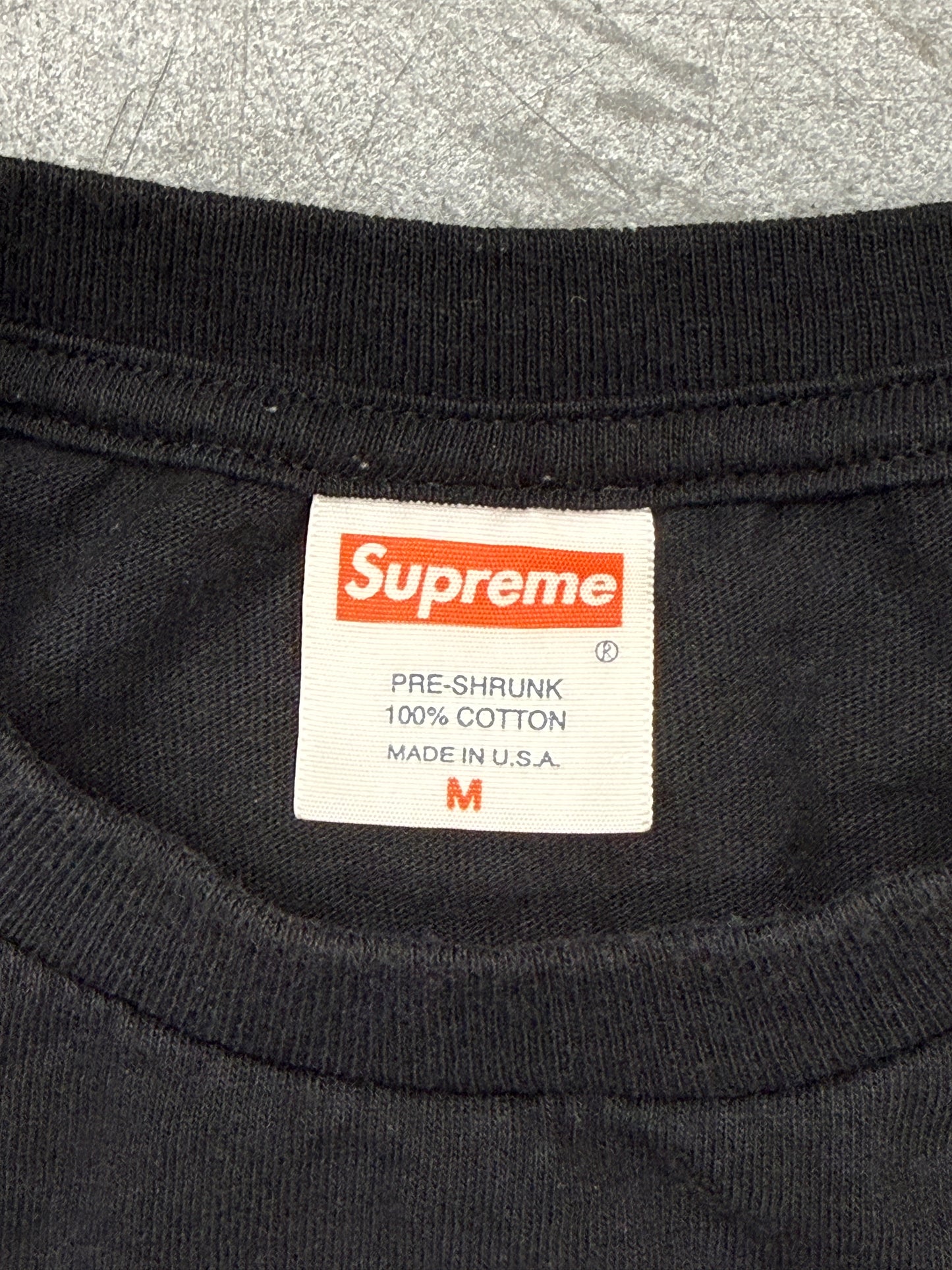 2005 SUPREME X LARRY CLARK TEENAGE LUST TEE - BLACK
