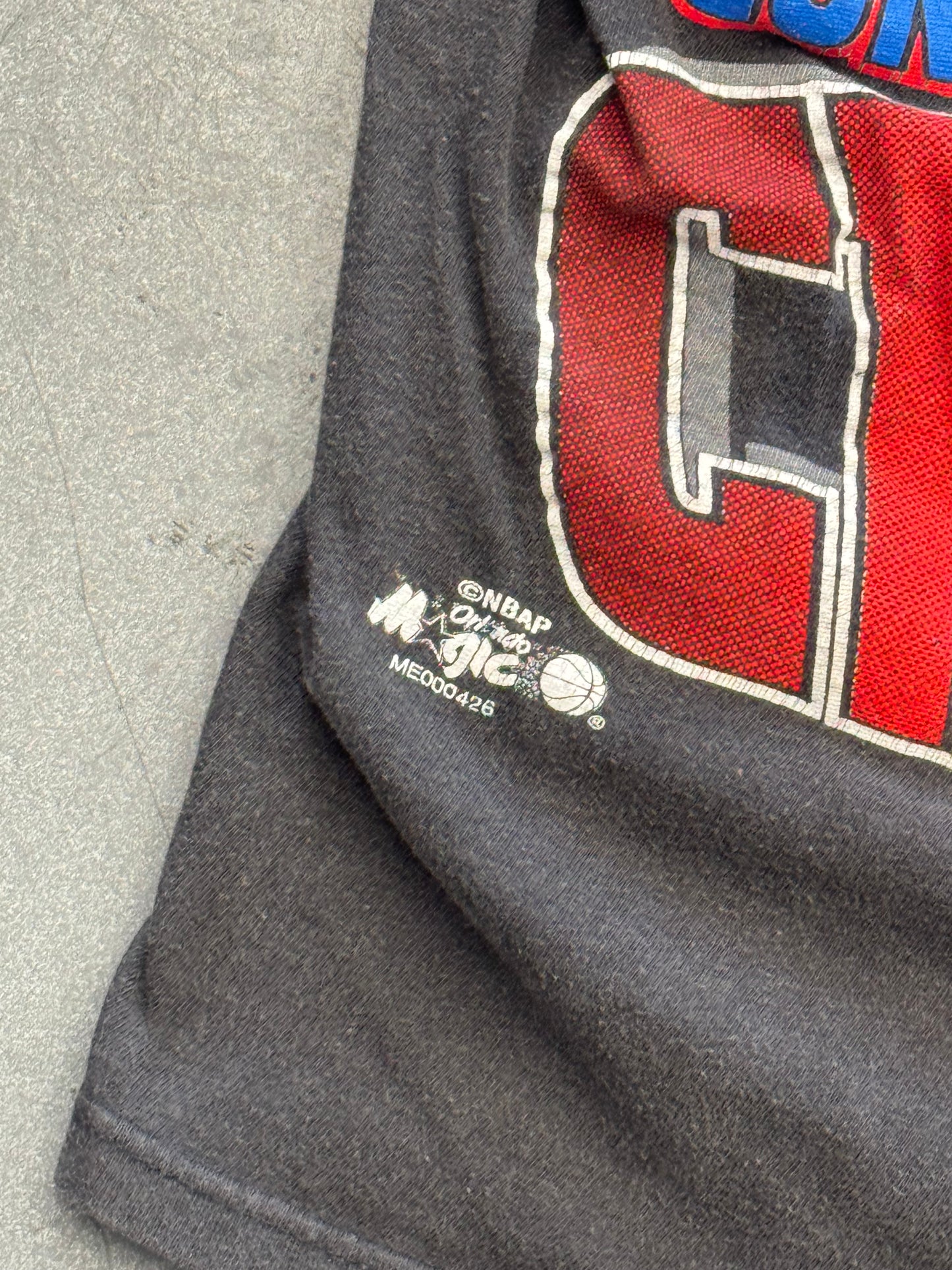 THE 1995 NBA FINALS ORLANDO MAGIC EASTERN CONFERENCE CHAMPS TEE (TRUE-FAN TAG)