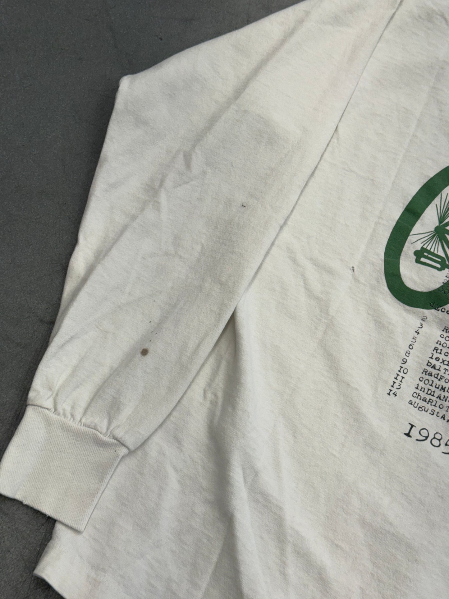 1985 R.E.M. RECONSTRUCTION III TOUR LS TEE (PULLED TAG)