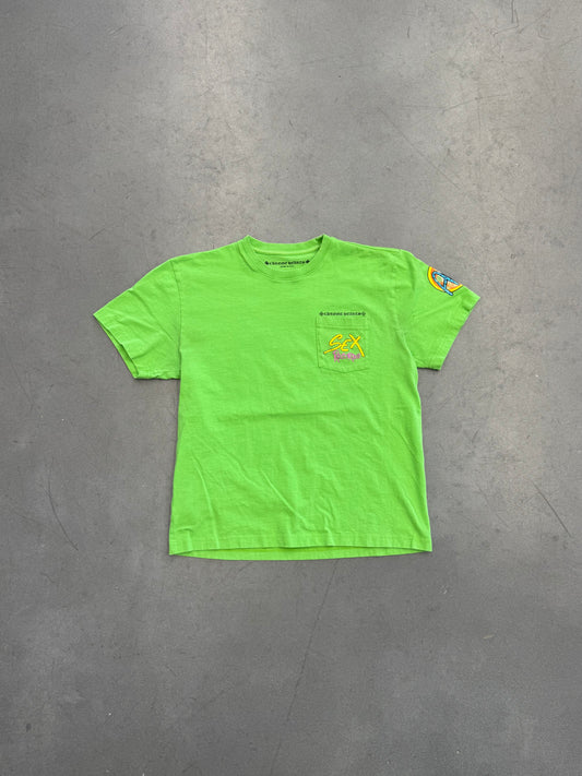 CHROME HEARTS X MATTY BOY SEX RECORDS POCKET TEE - GREEN