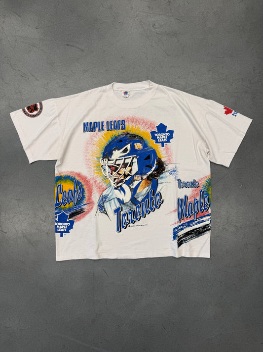 1993 BULLETIN ATHLETIC TORONTO MAPLE LEAFS WRAP AROUND TEE