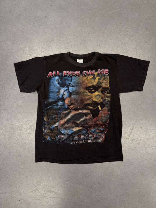 90'S 2PAC ALL EYES ON ME BOOTLEG RAP TEE (ST EVANS TAG)