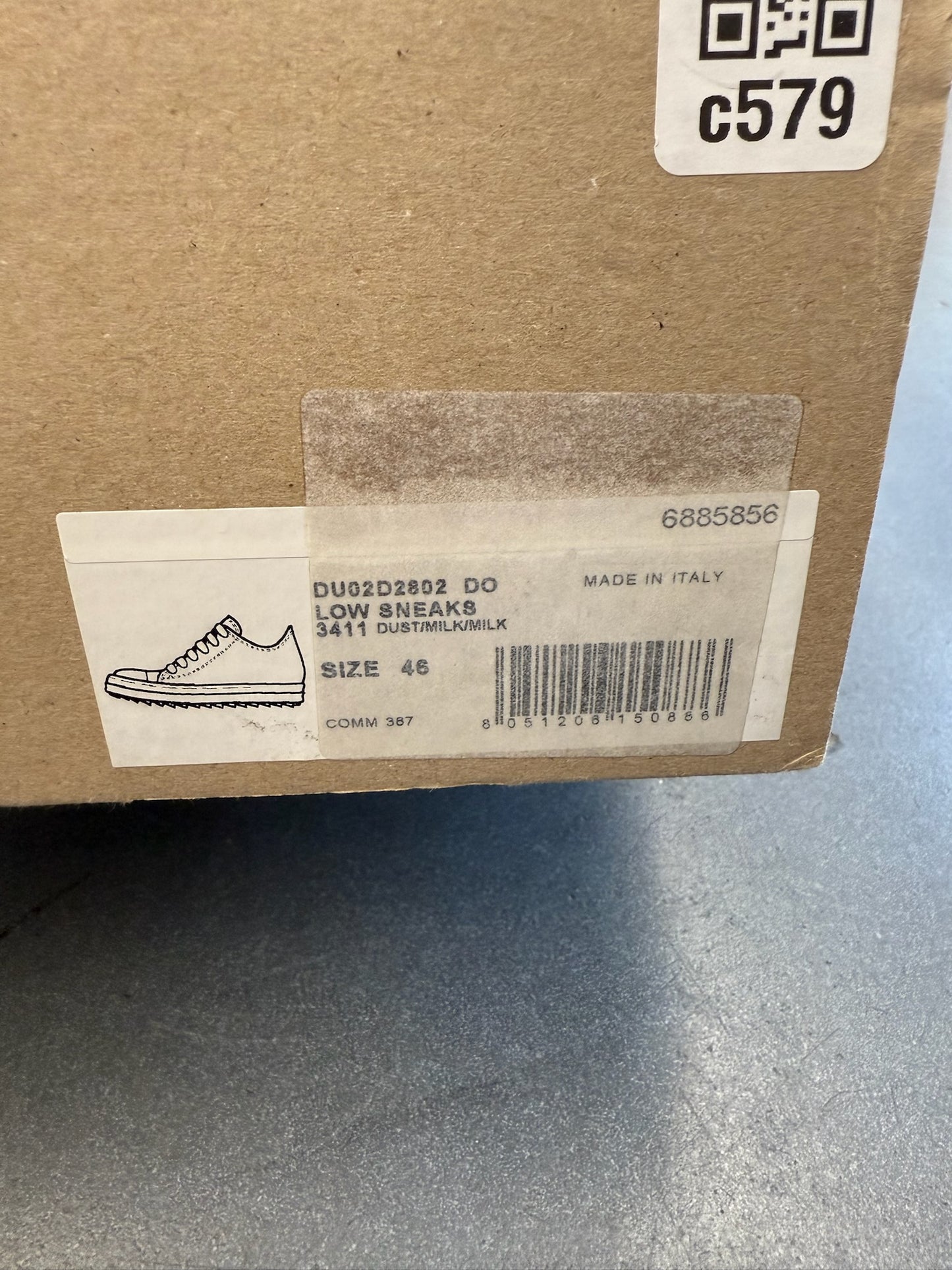 RICK OWENS DRKSHDW RAMONE SNEAKERS LOW DUST