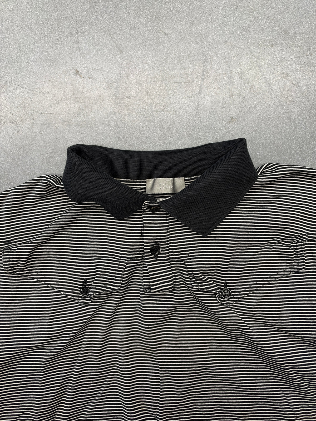 SS03 DIOR HOMME STRIPED BEE POLO BY HEDI SLIMANE