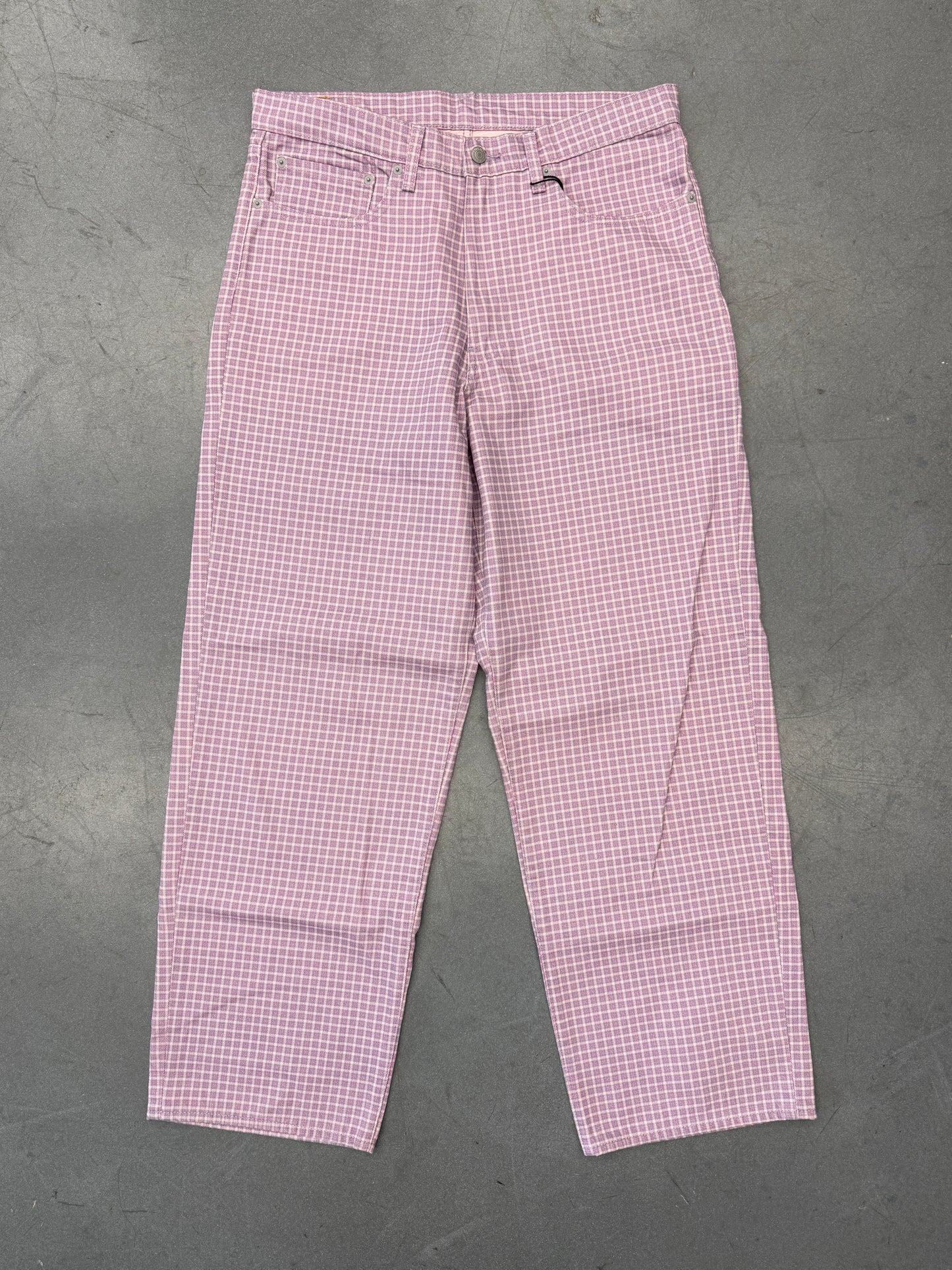 LEVI'S 194 BAGGY PLAID MEN'S JEANS (34X32)