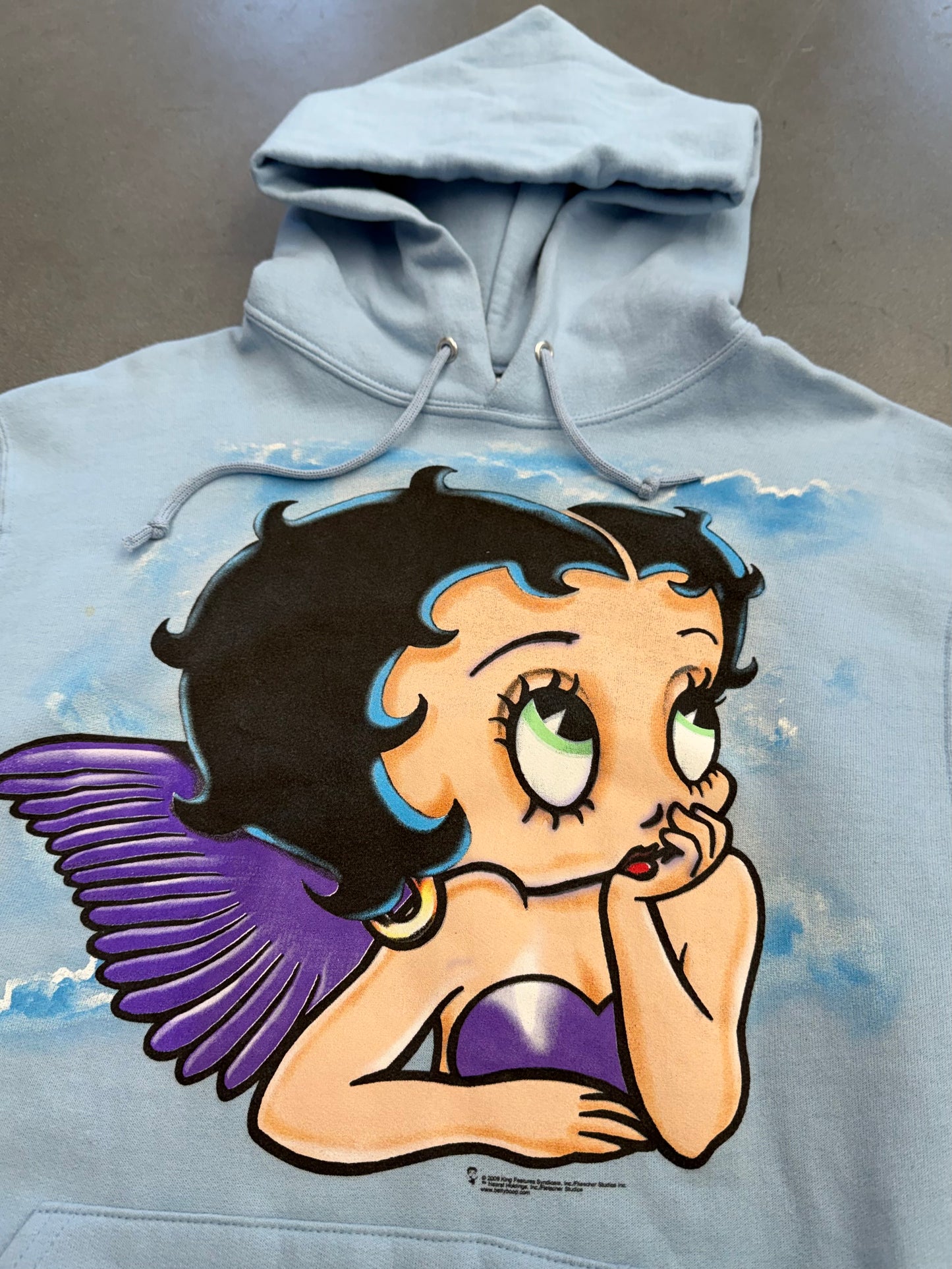 2009 BETTY BOOP ANGEL PULLOVER HOODIE (JERZEES TAG)